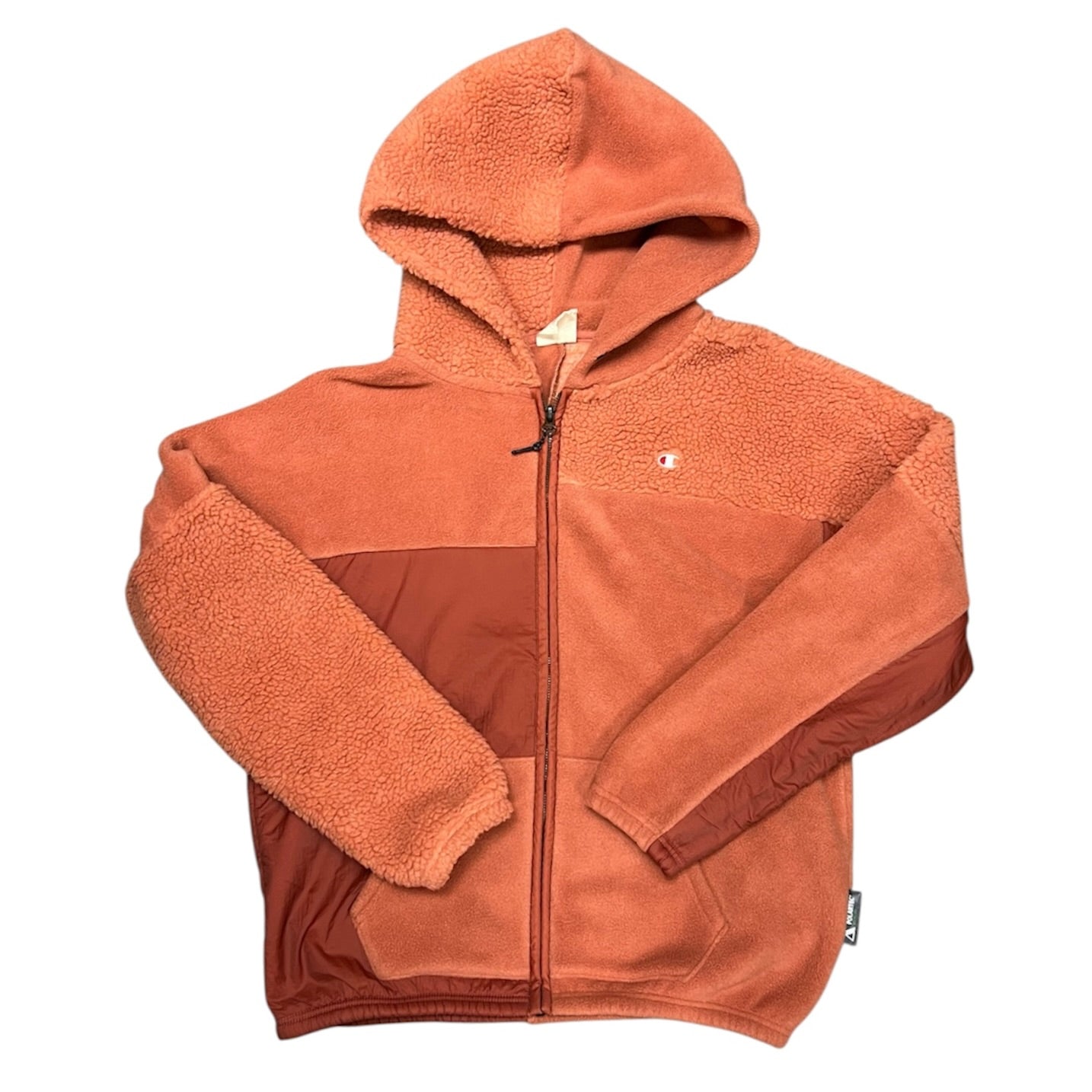 Champion Patchwork Velour Fleece Full Zip Hoodie (W)