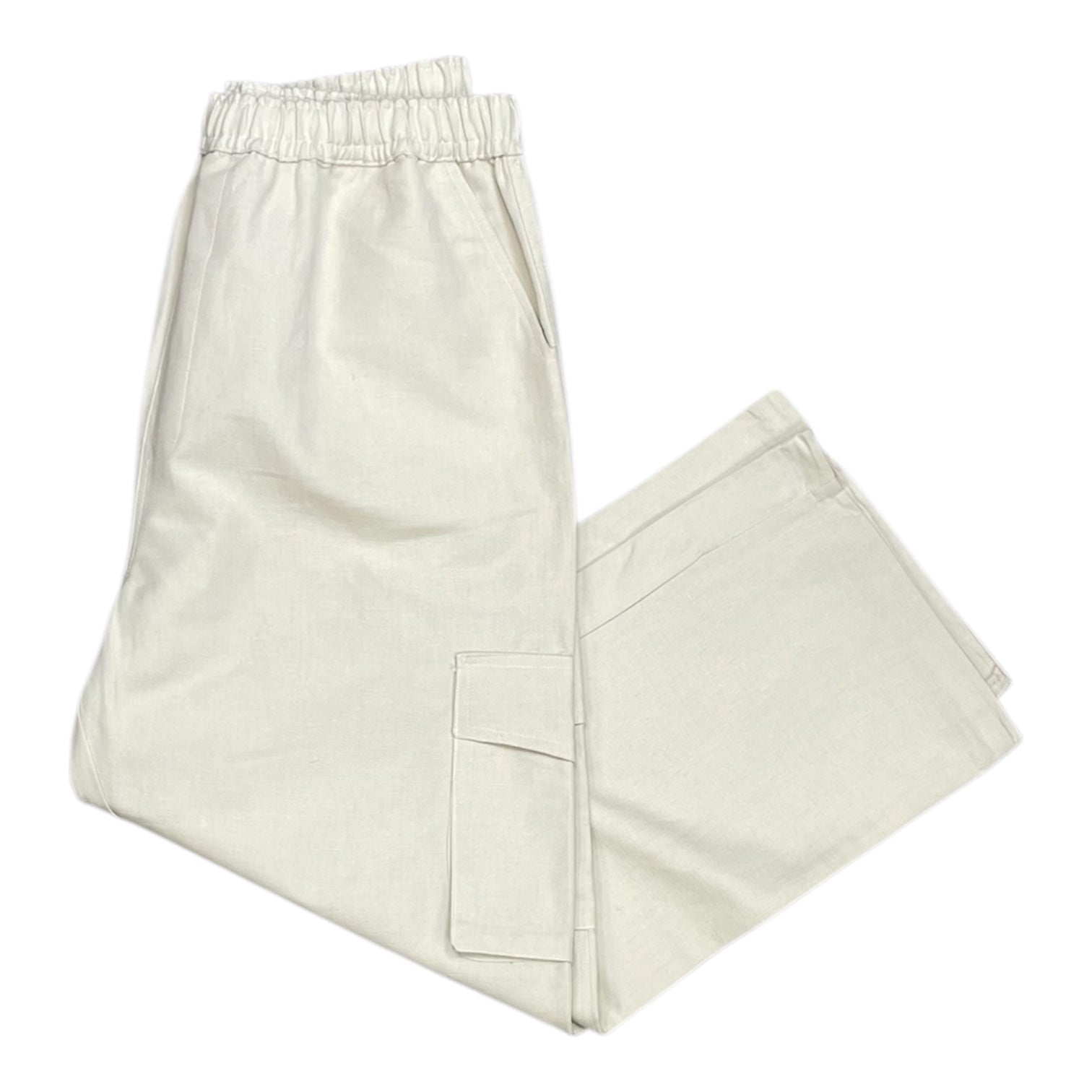 Gizmo Beige Linen Surf Cargo Pants