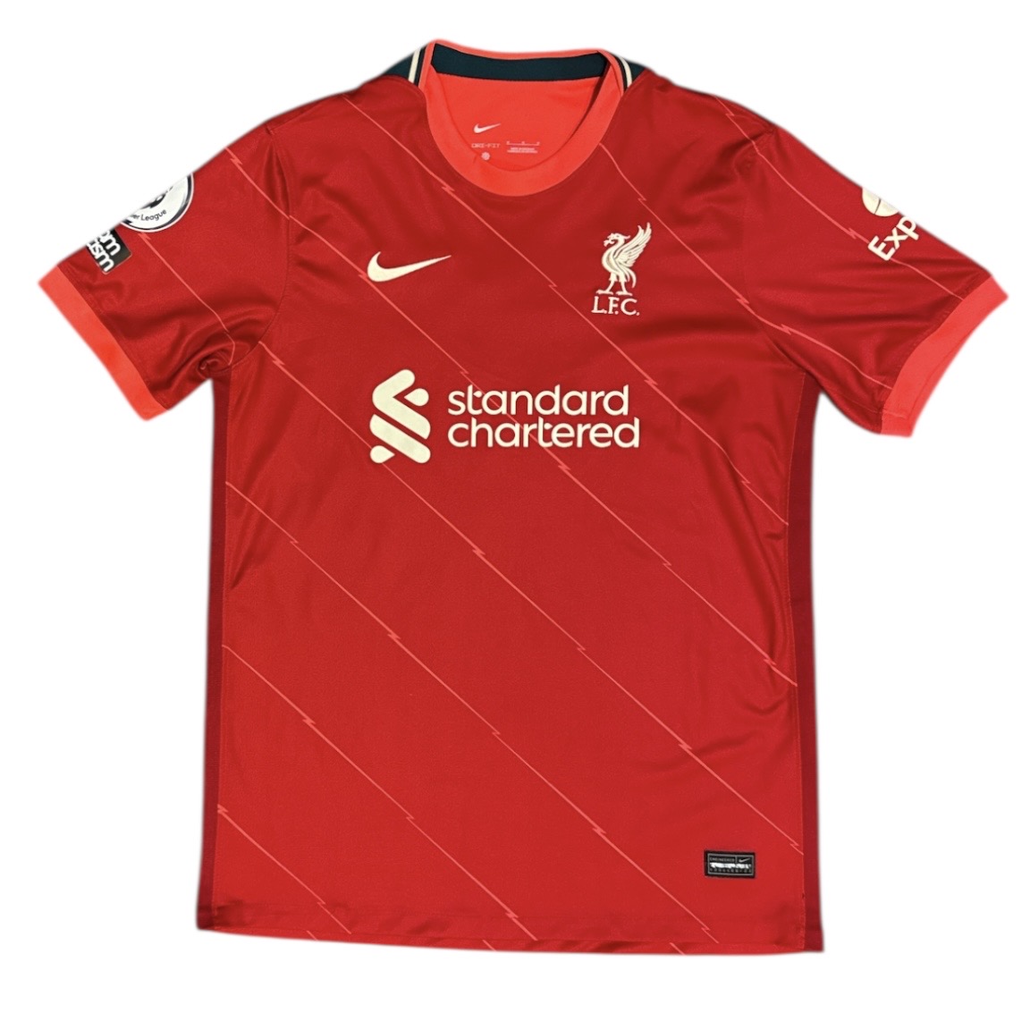 Nike Liverpool FC Mohamed Salah #11 2021/2022 Home Football Jersey