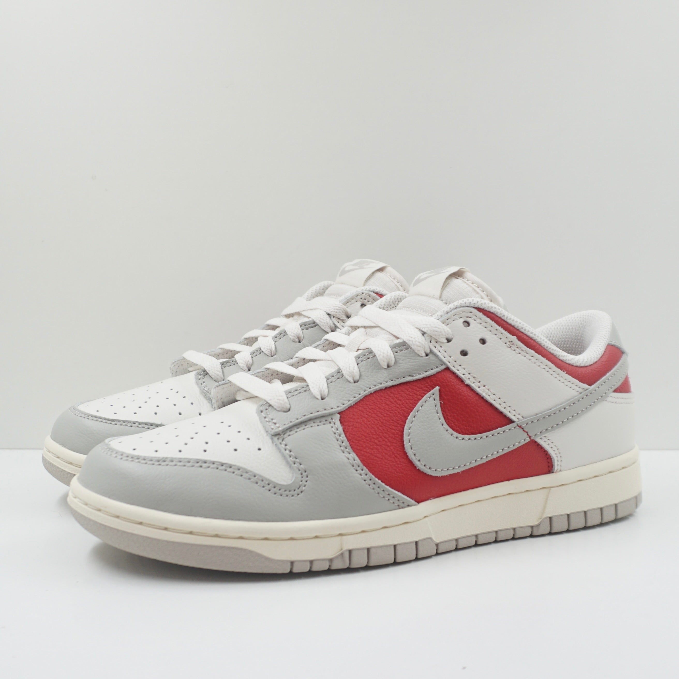 Nike Dunk Low Light Iron Ore Gym Red