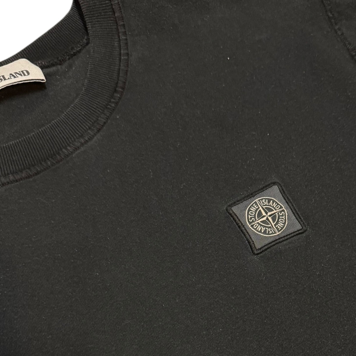 Stone Island Compass Logo Black Tshirt