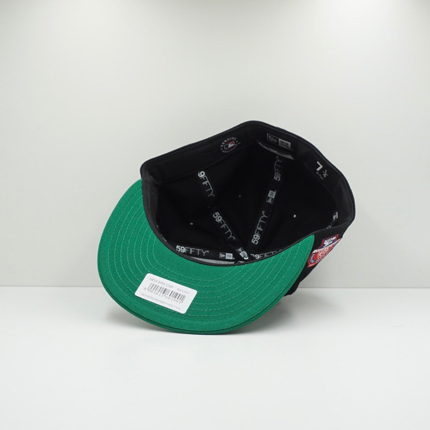 New Era White Sox Black Green Fitted Cap