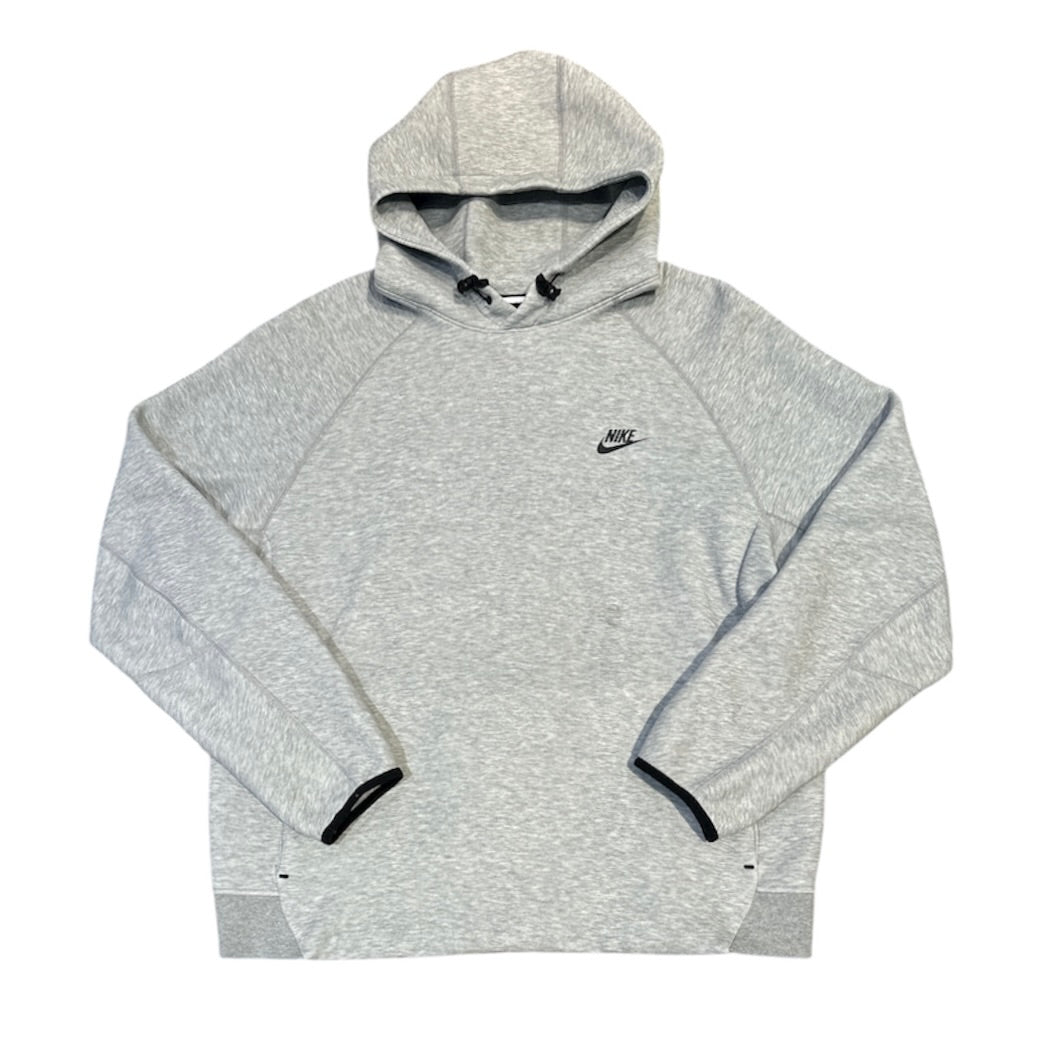 Nike Tech Fleece Pullover Dark Grey Heather Black Hoodie