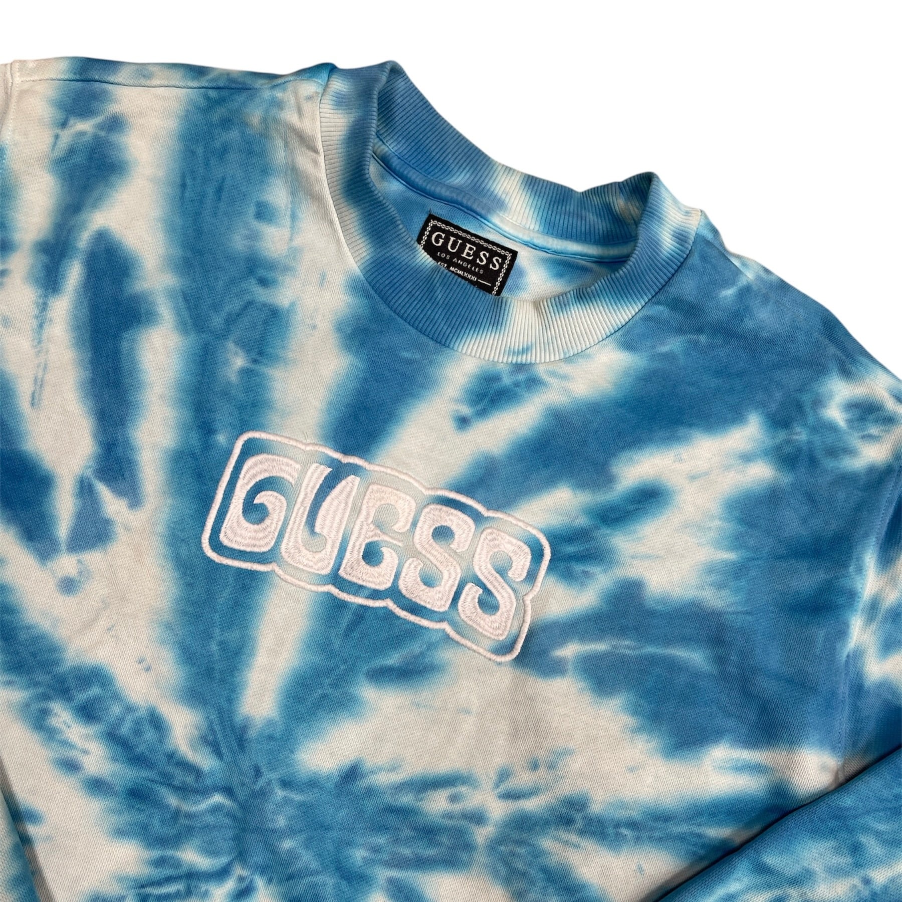 Guess Tie Dye Blue Sweatshirt