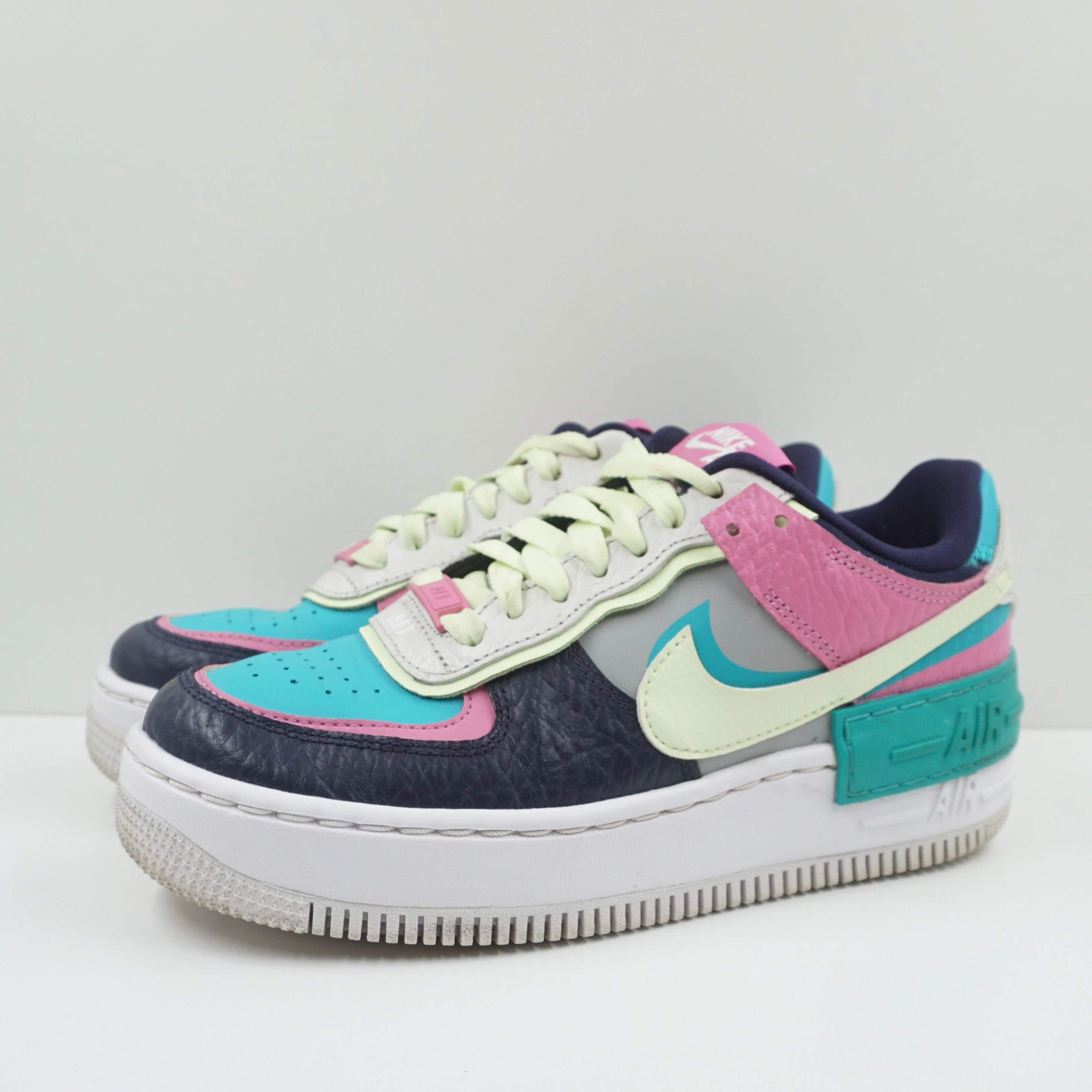 Nike Air Force 1 Low Shadow Barely Volt Oracle Aqua W