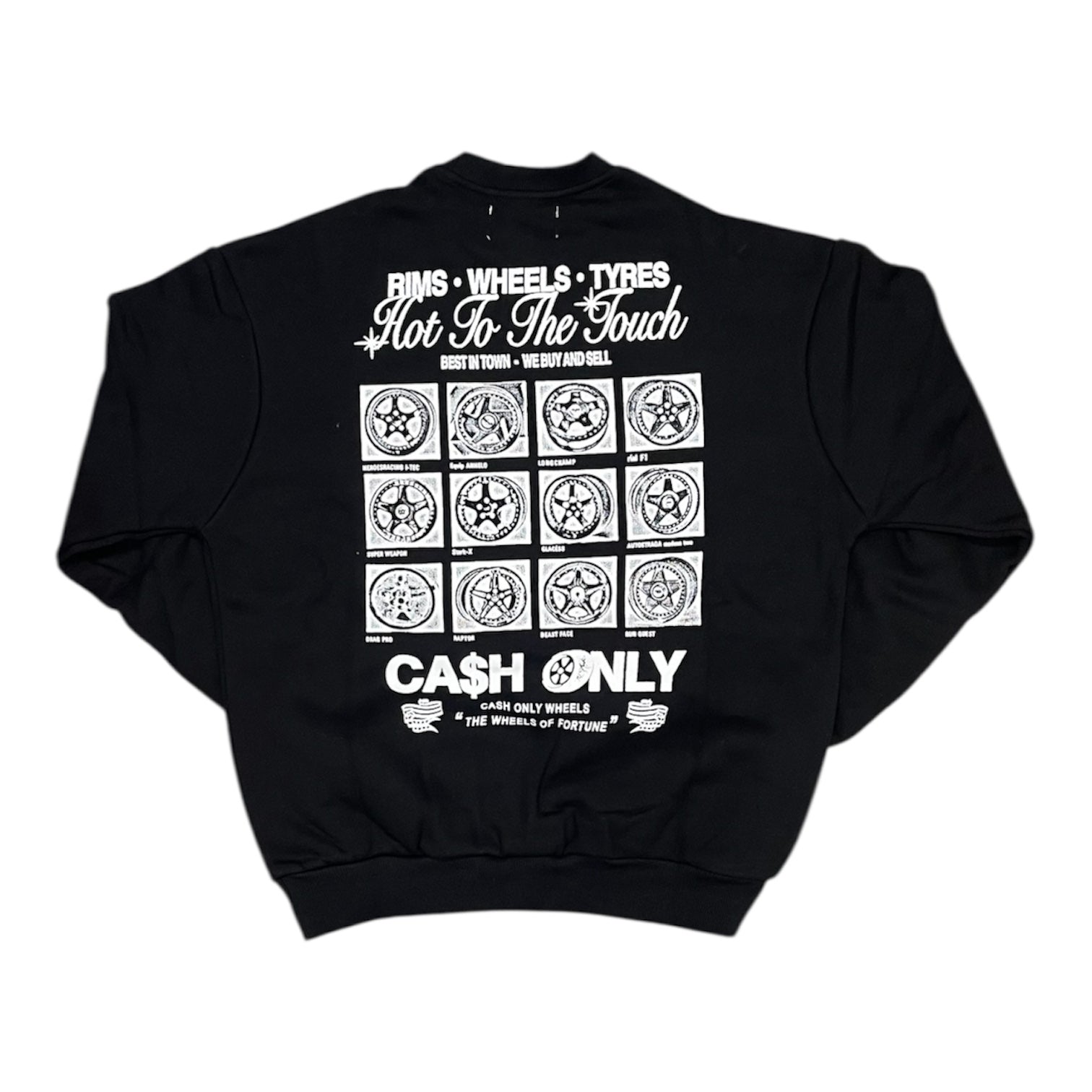 Cash Only Wheels Black Sweatshirt