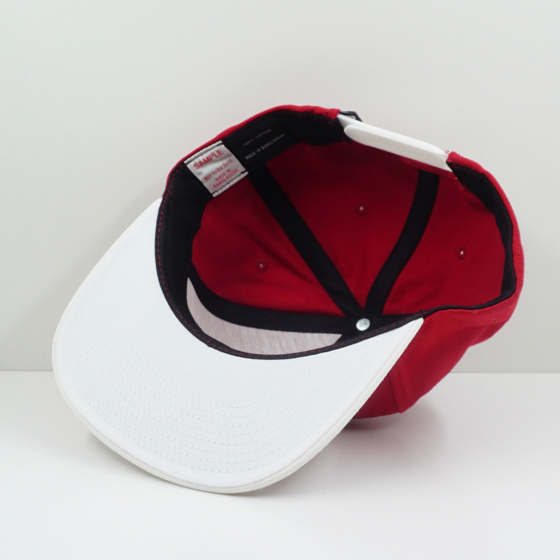 Real Skateboards Roll Forever Red White Snapback Cap Sample