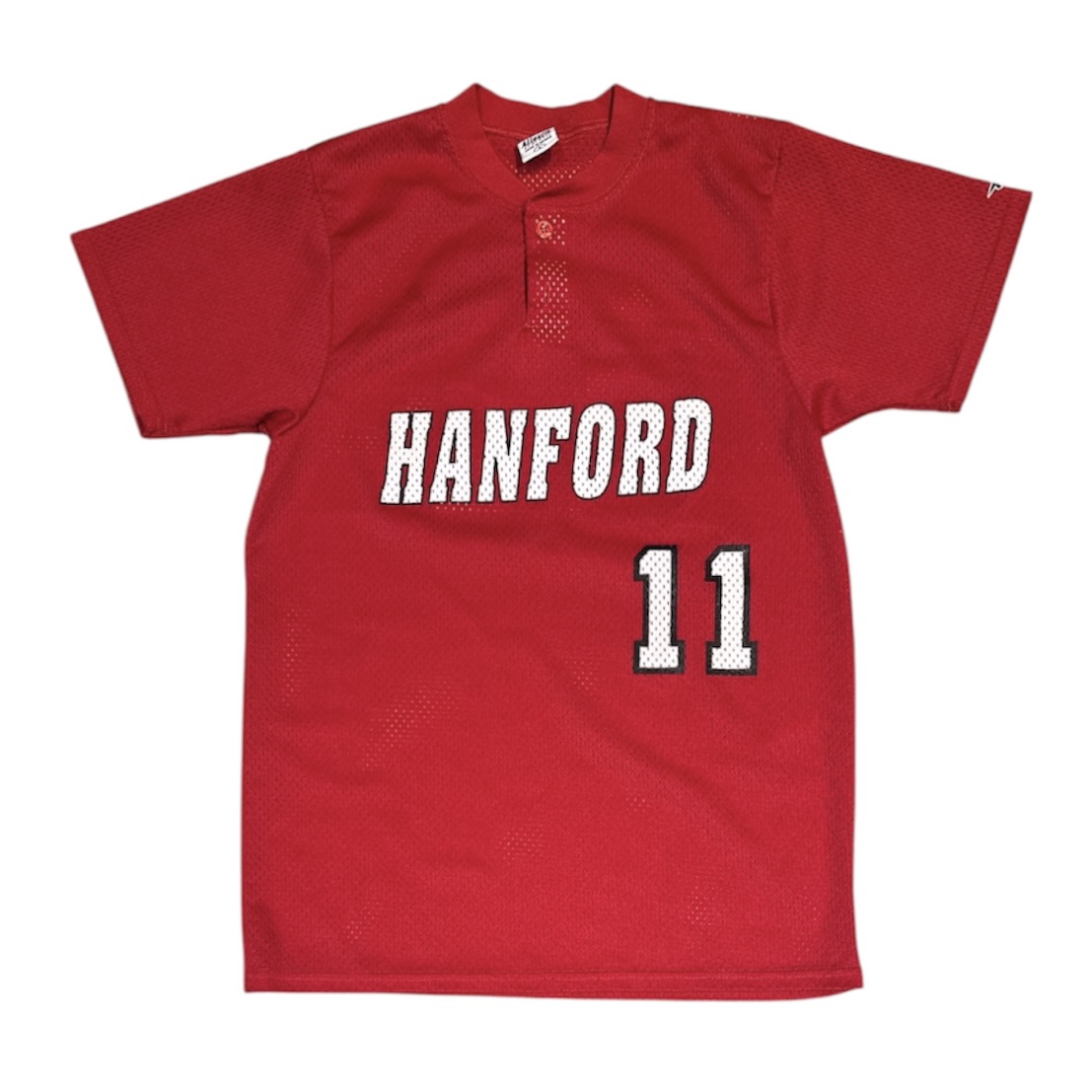 Alleson Athletic Hanford #11 Red Baseball Jersey
