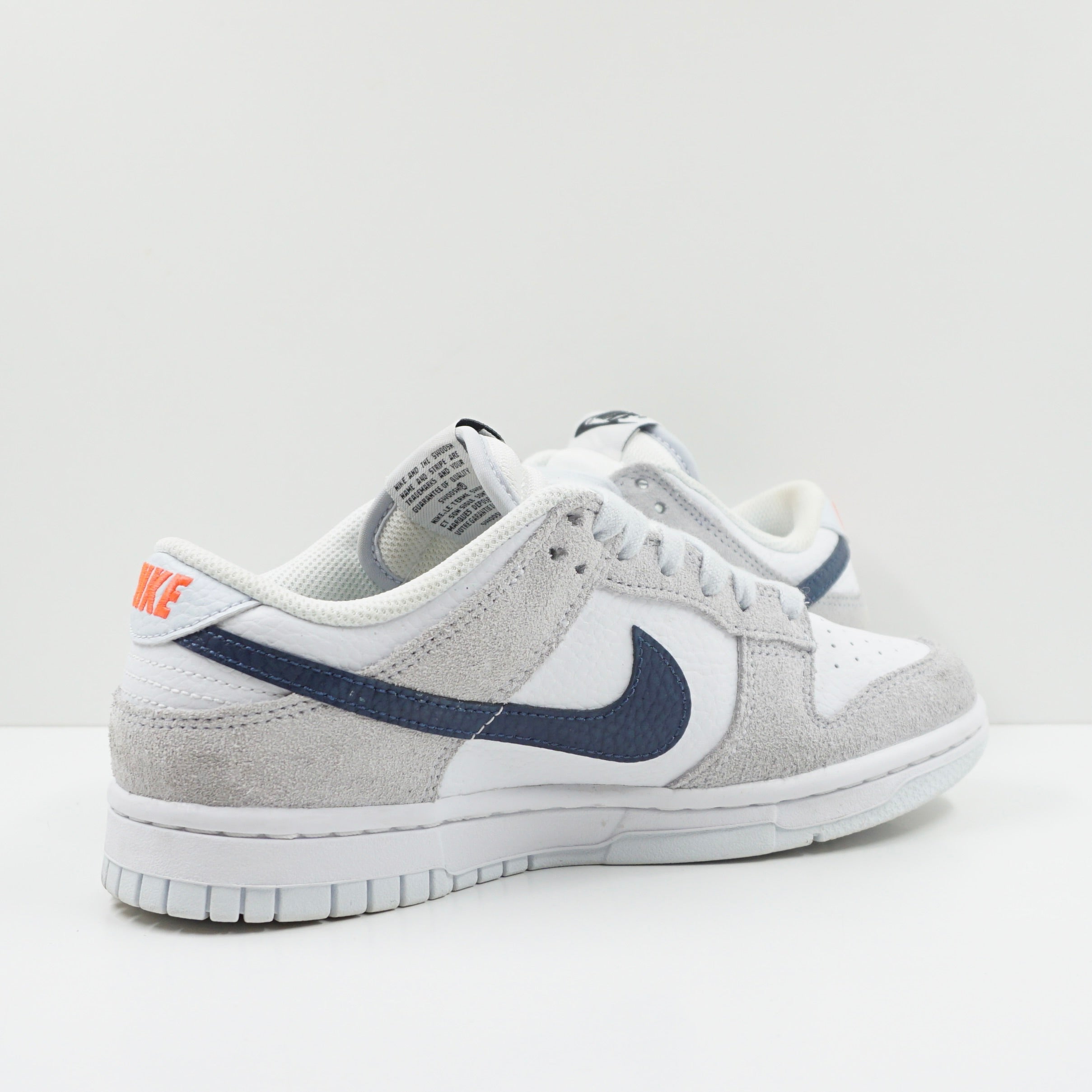 Nike Dunk Low White Grey Navy Aqua Mini Swoosh