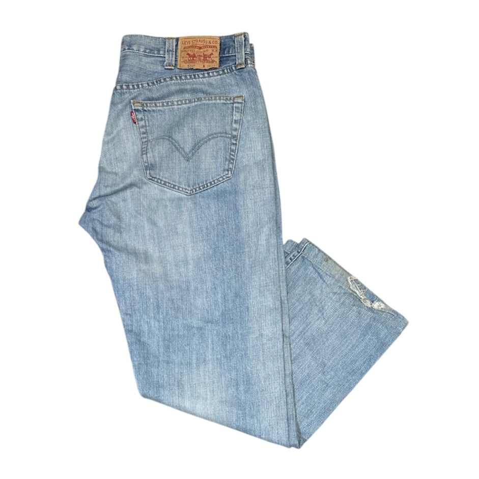 Levis 501 Light Blue Washed Jeans