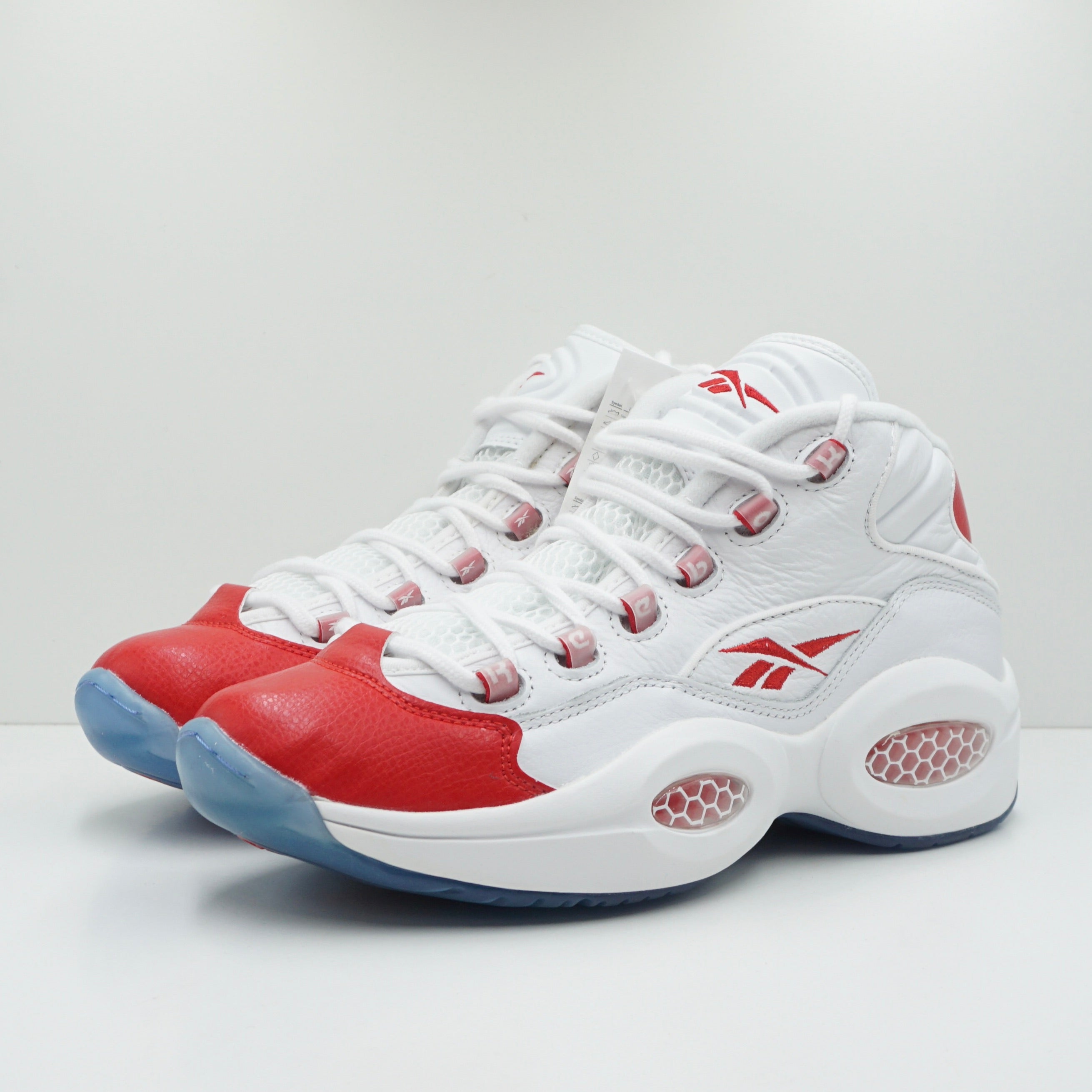 Reebok Question Mid White Pearlized Red