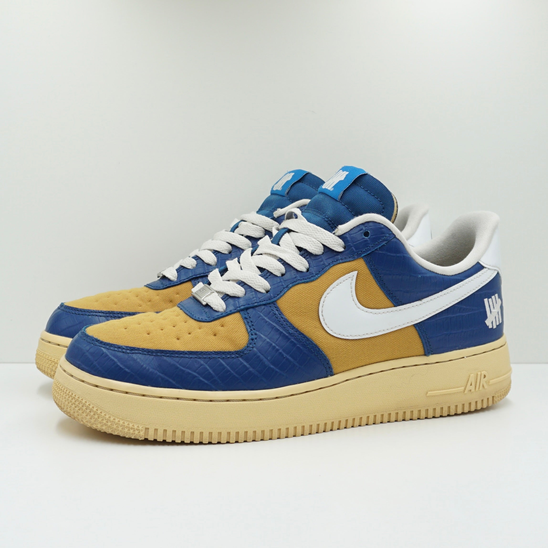 Nike Air Force 1 Low SP Undefeated 5 On It Blue Yellow Croc