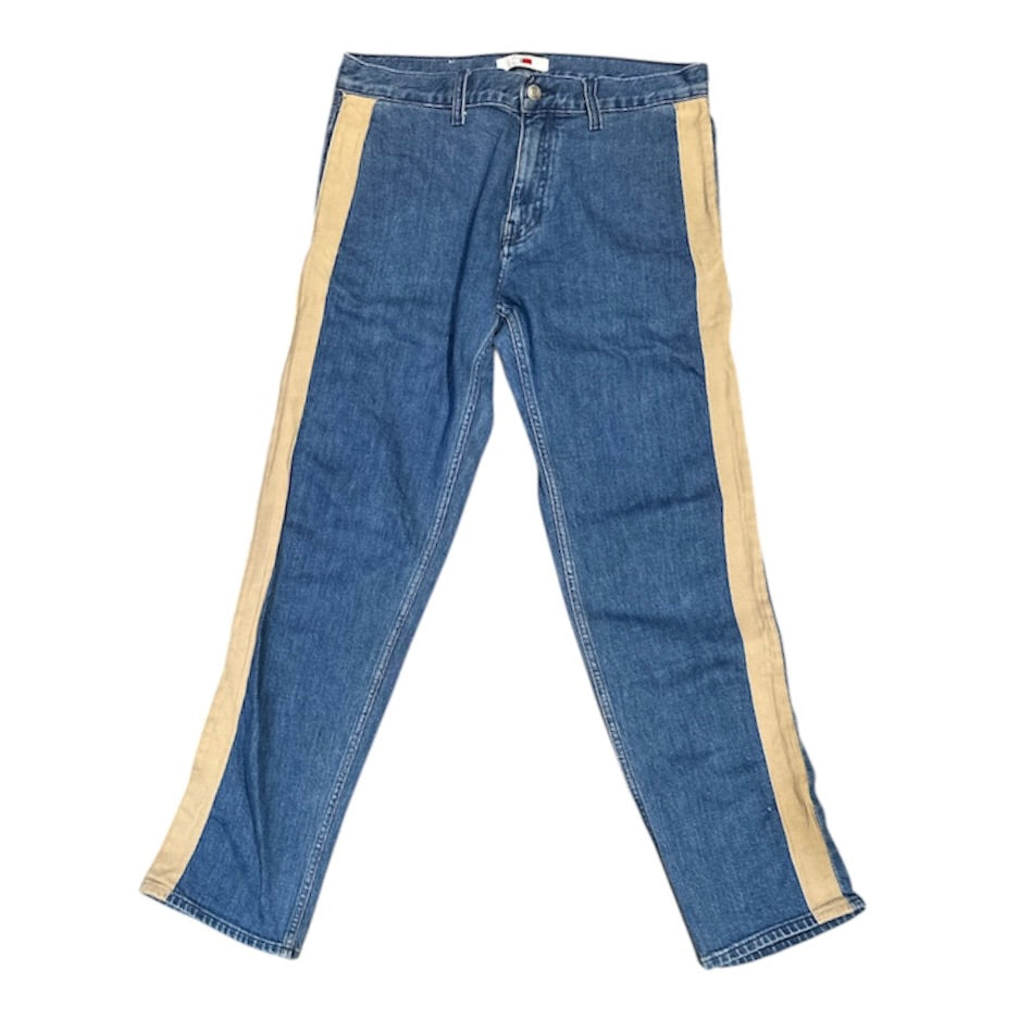 Tommy Hilfiger x Lewis Hamilton Beige Stripe Blue Jeans