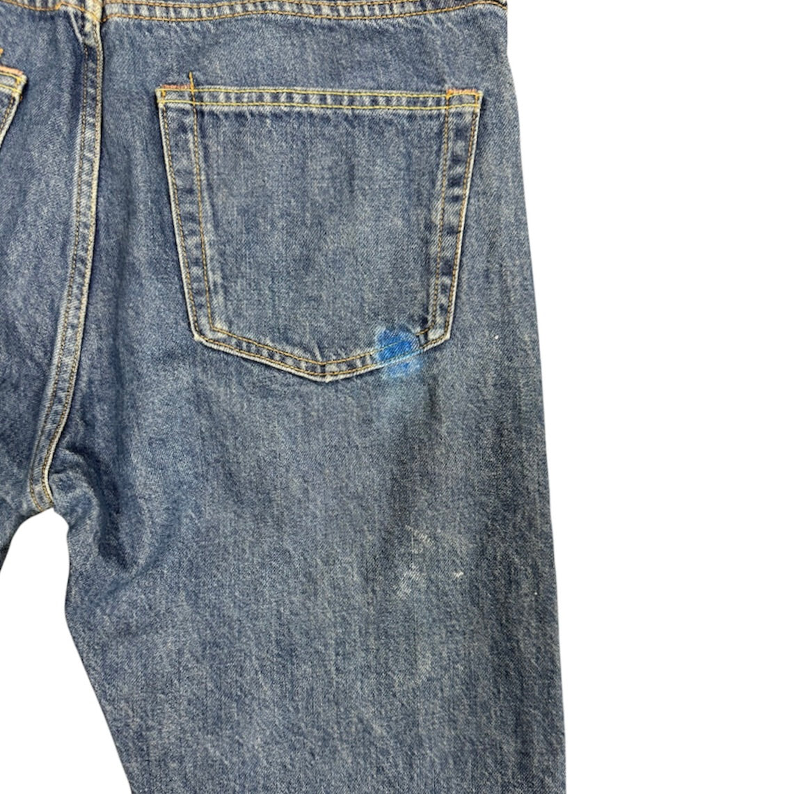 Acne Studio Blå Konst 1996 Dark Blue Trash Jeans