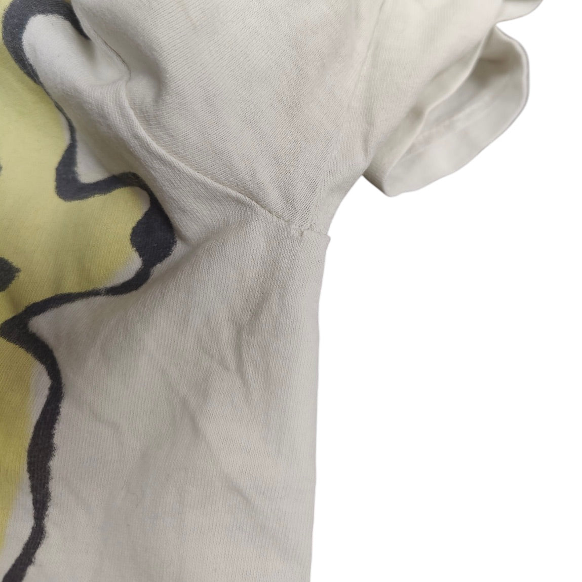 Travis Scott Cactus Jack Kaws For Fragment Aged Yellow Tshirt