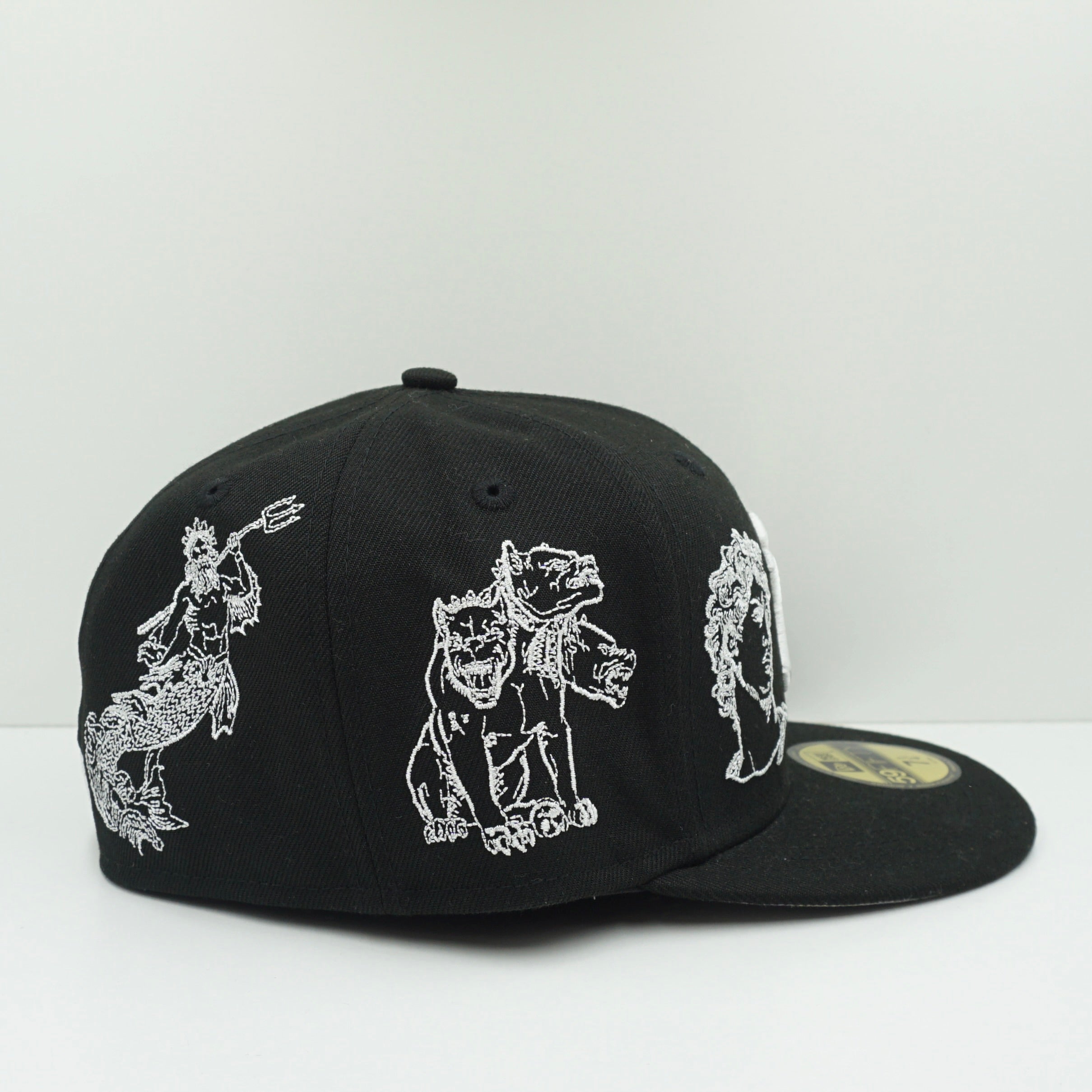 New Era New York Yankees White Stitch Black Fitted Cap