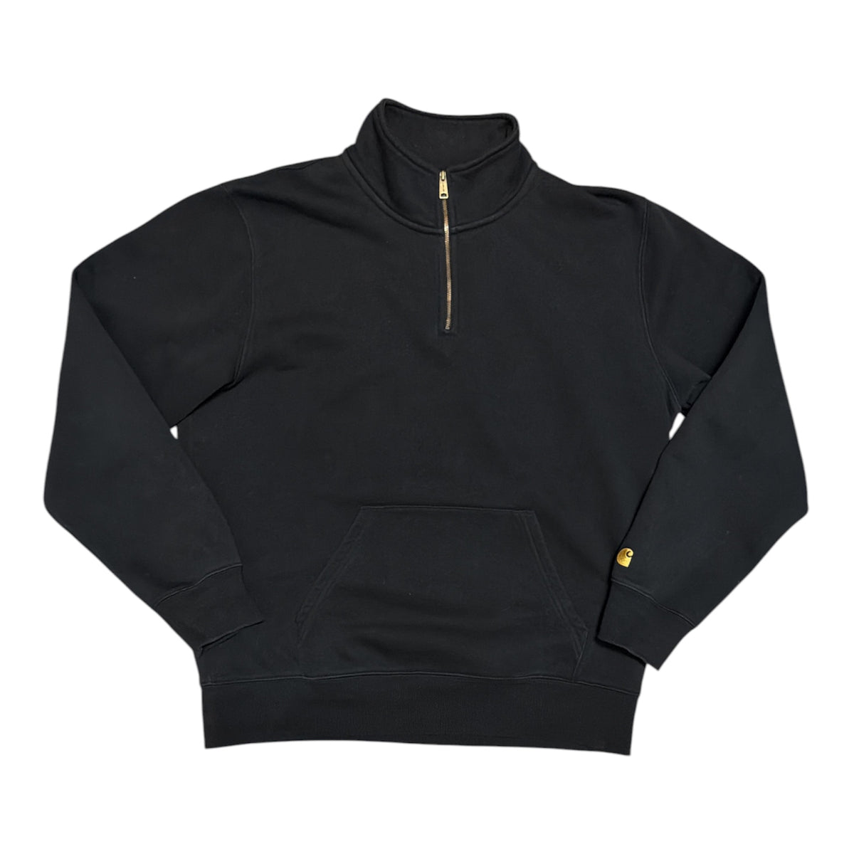 Carhartt WIP Chase Black Half Zip Sweatshirt