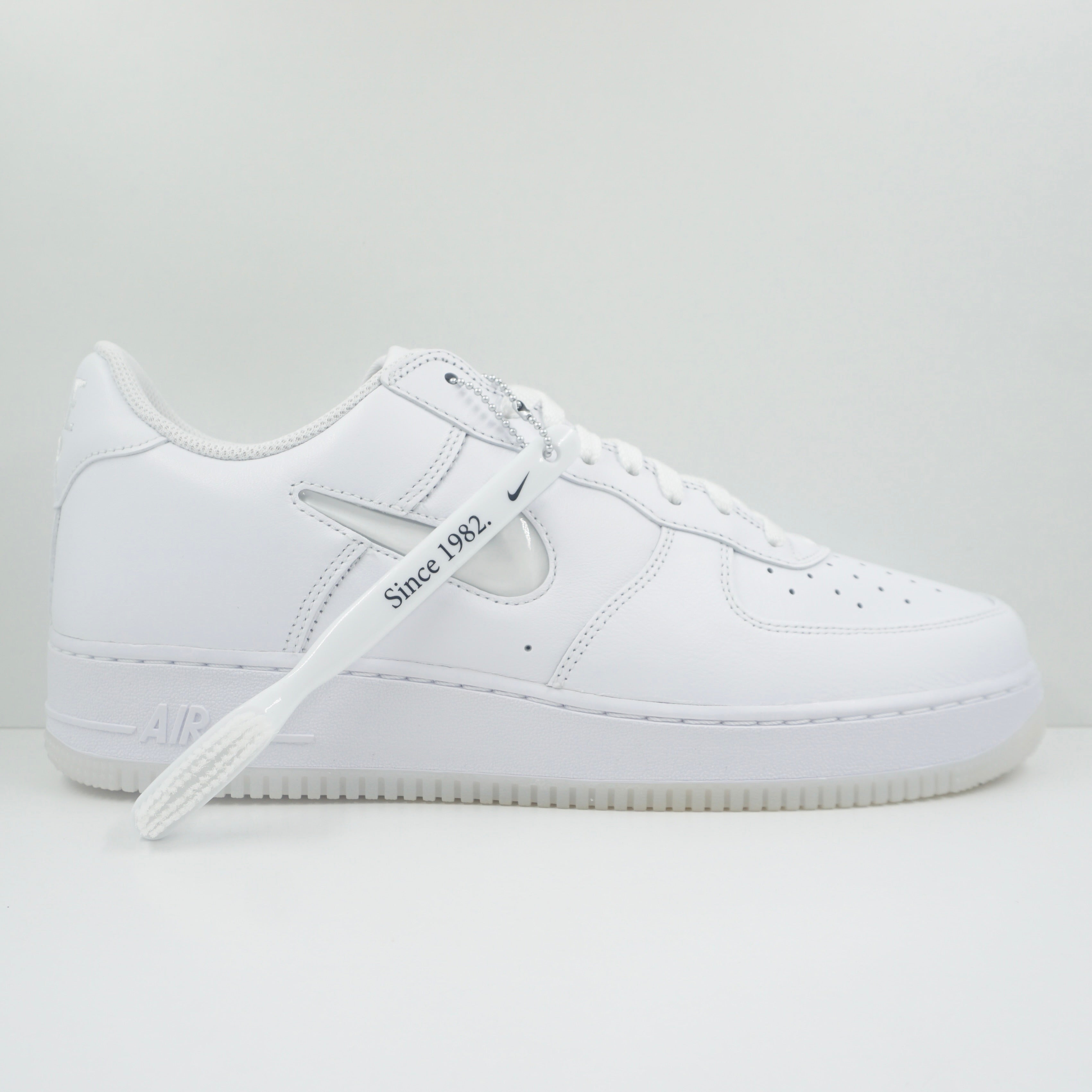Nike Air Force 1 Low '07 Retro Color of the Month Jewel Swoosh Triple White