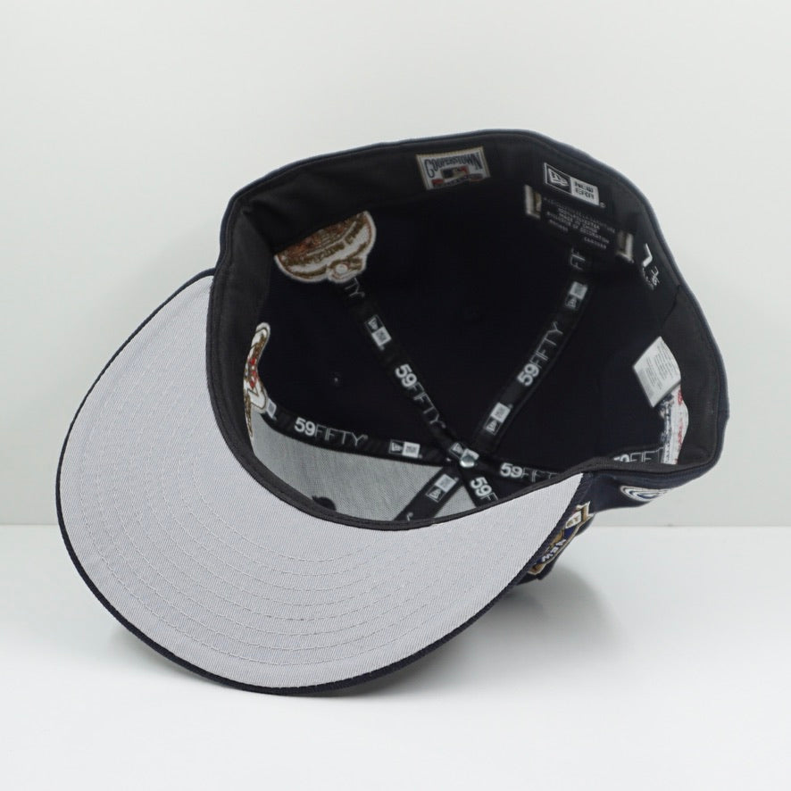 New Era Cooperstown New York Yankees Multi Logo Navy Fitted Cap