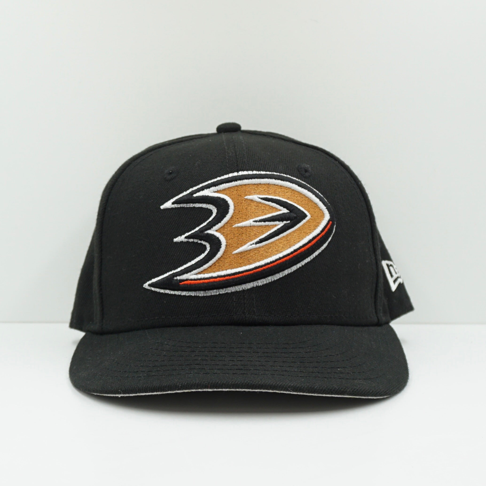 New Era Anaheim Ducks Black Orange NHL Fitted Cap
