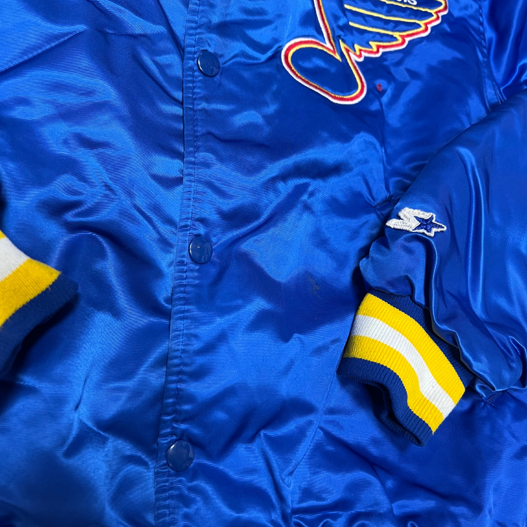 St Louis Blues NHL 1990s Satin Jacket