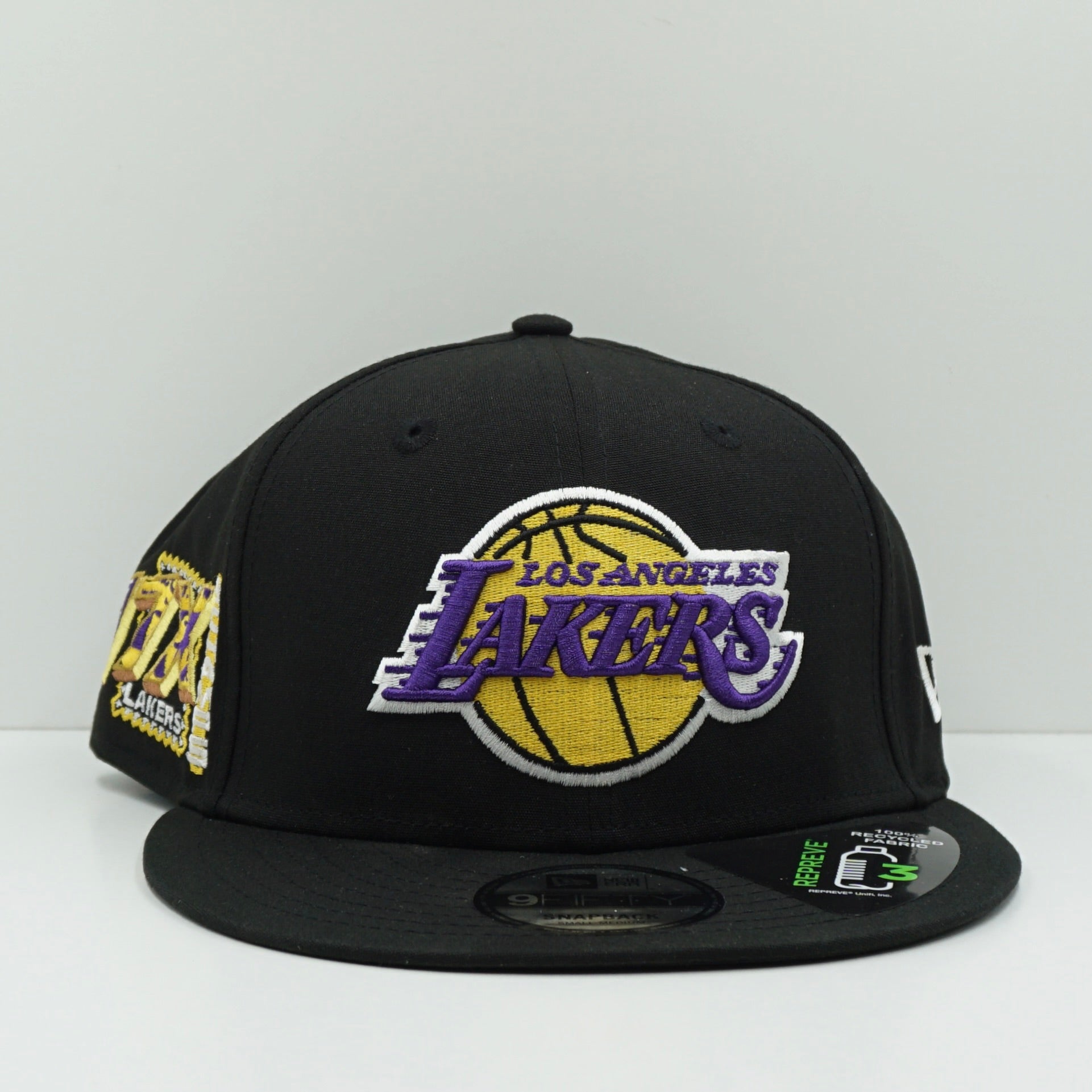 New Era Los Angeles Lakers Black Snapback Cap