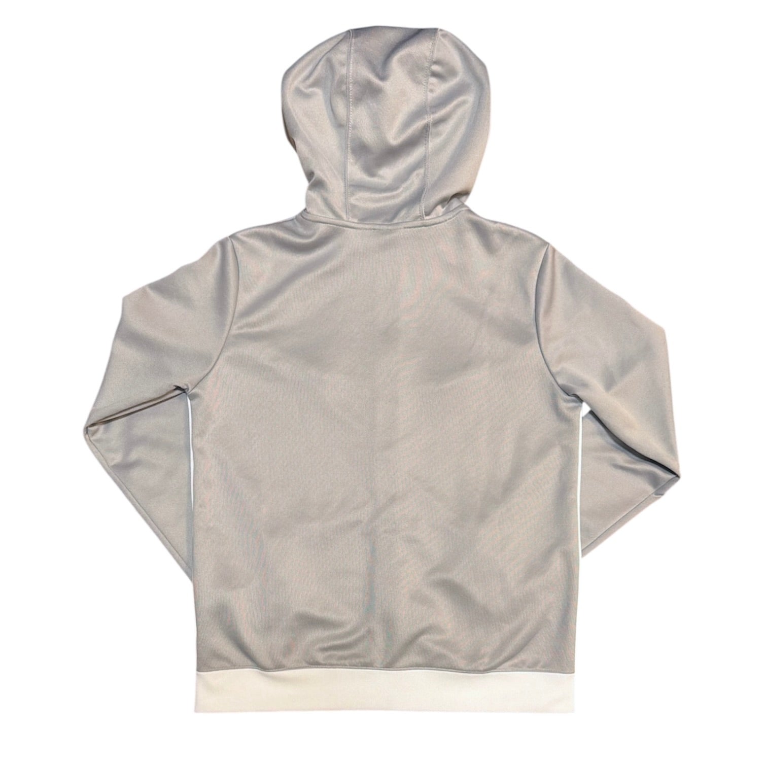 Nike Sportswear Tape Poly Full Zip Grey White Hoodie (Youth)