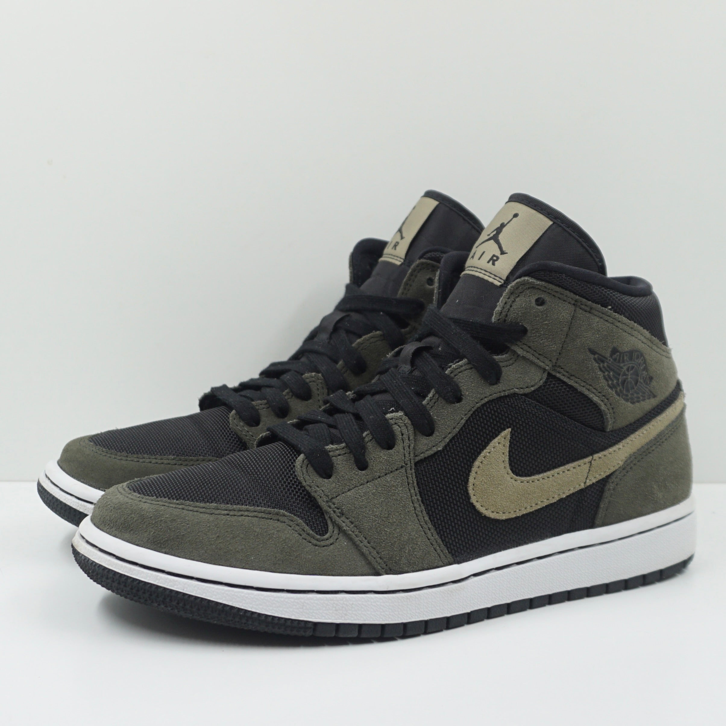 nike air jordan 1 mid military olive