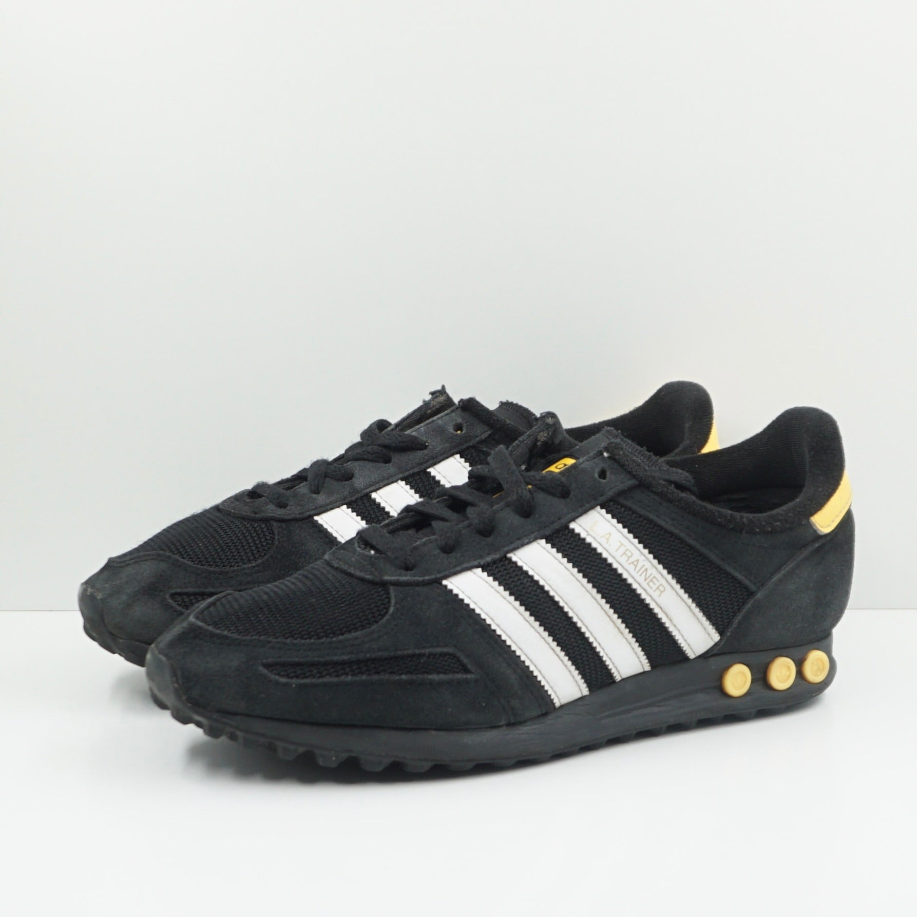 Adidas LA Trainer Black White Yellow