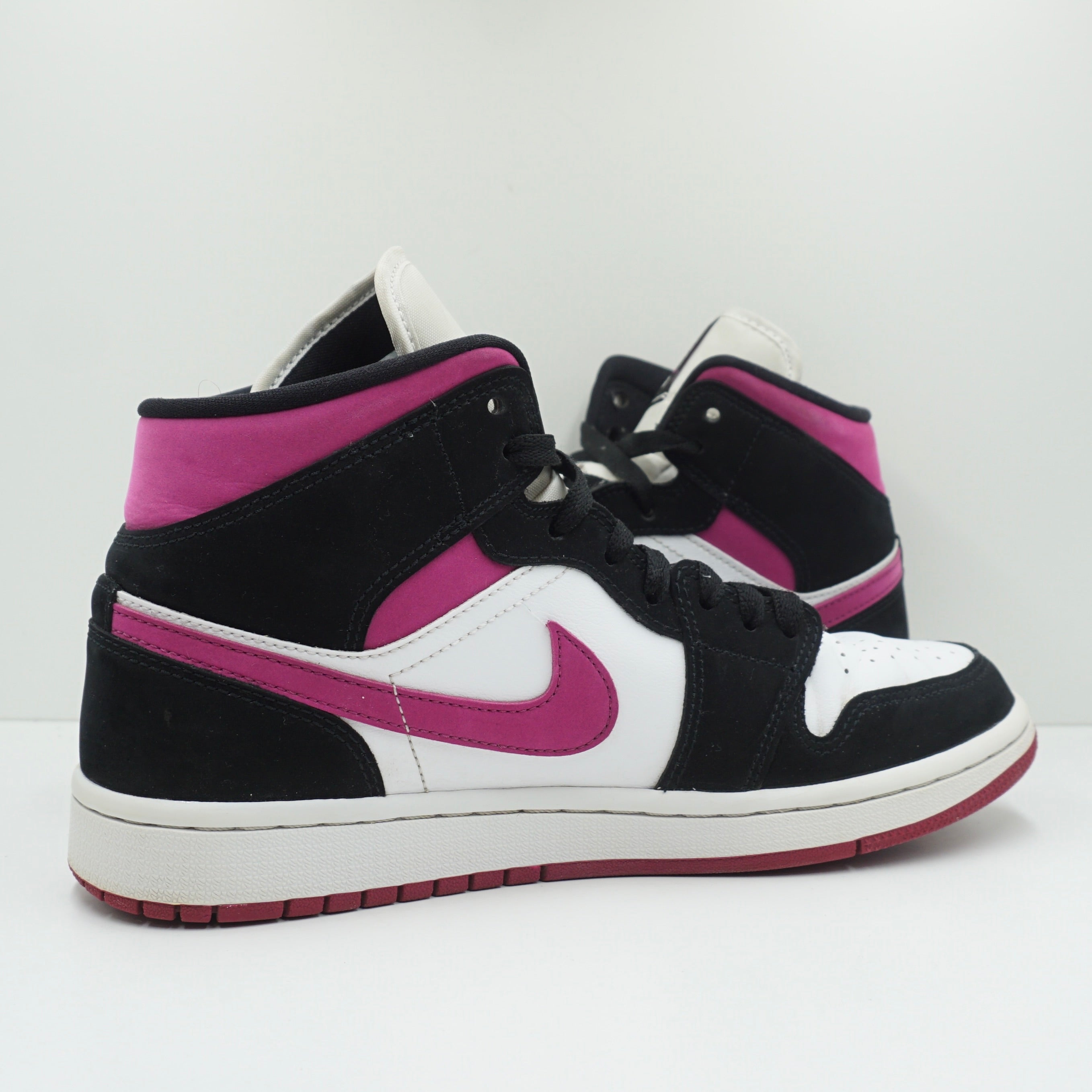 Jordan 1 Mid Magenta Black White (W)