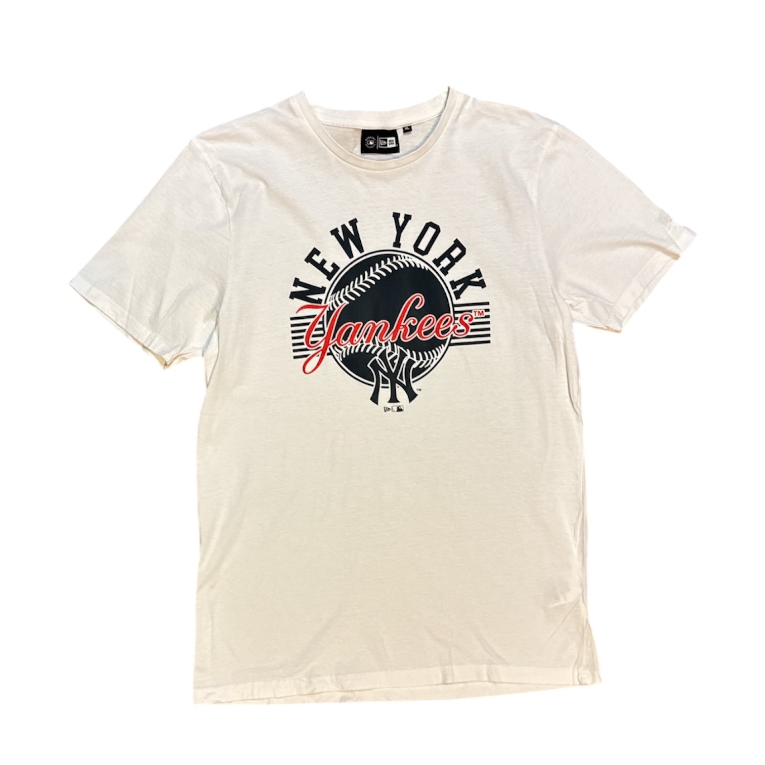 New Era New York Yankees Baseball Logo White Tshirt