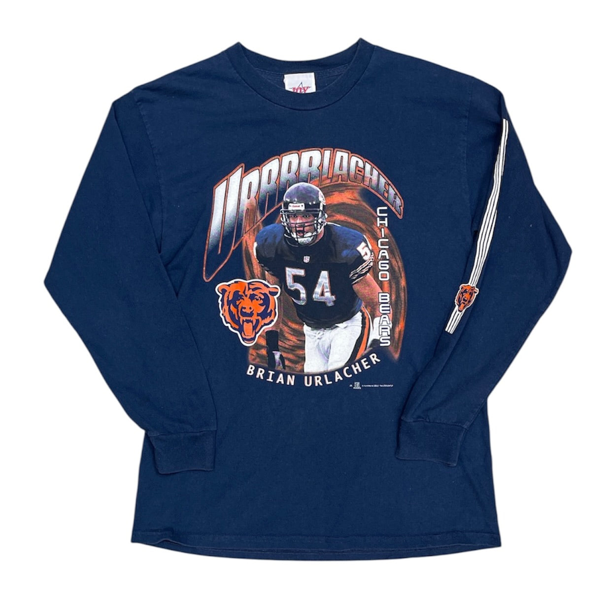 Joy Athletic Chicago Bears Brian Urlacher 2002 Navy Long Sleeve