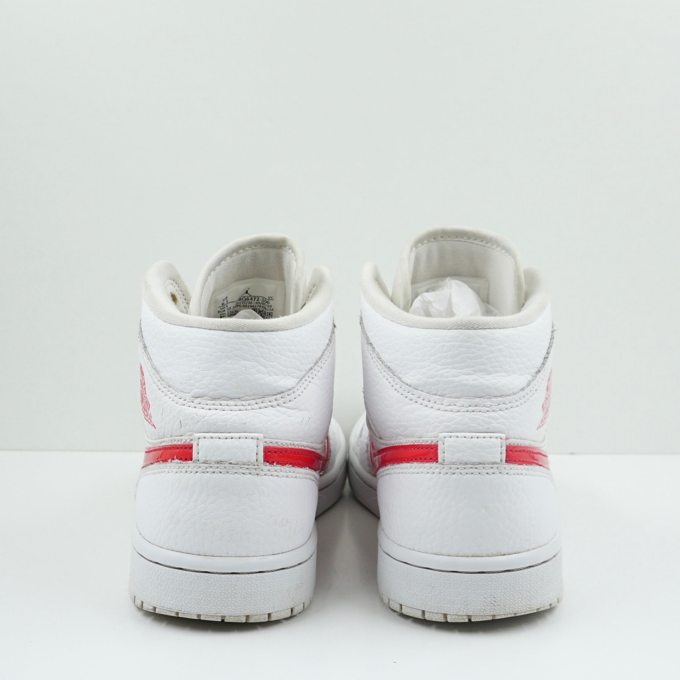 Jordan 1 Mid White University Red (W)