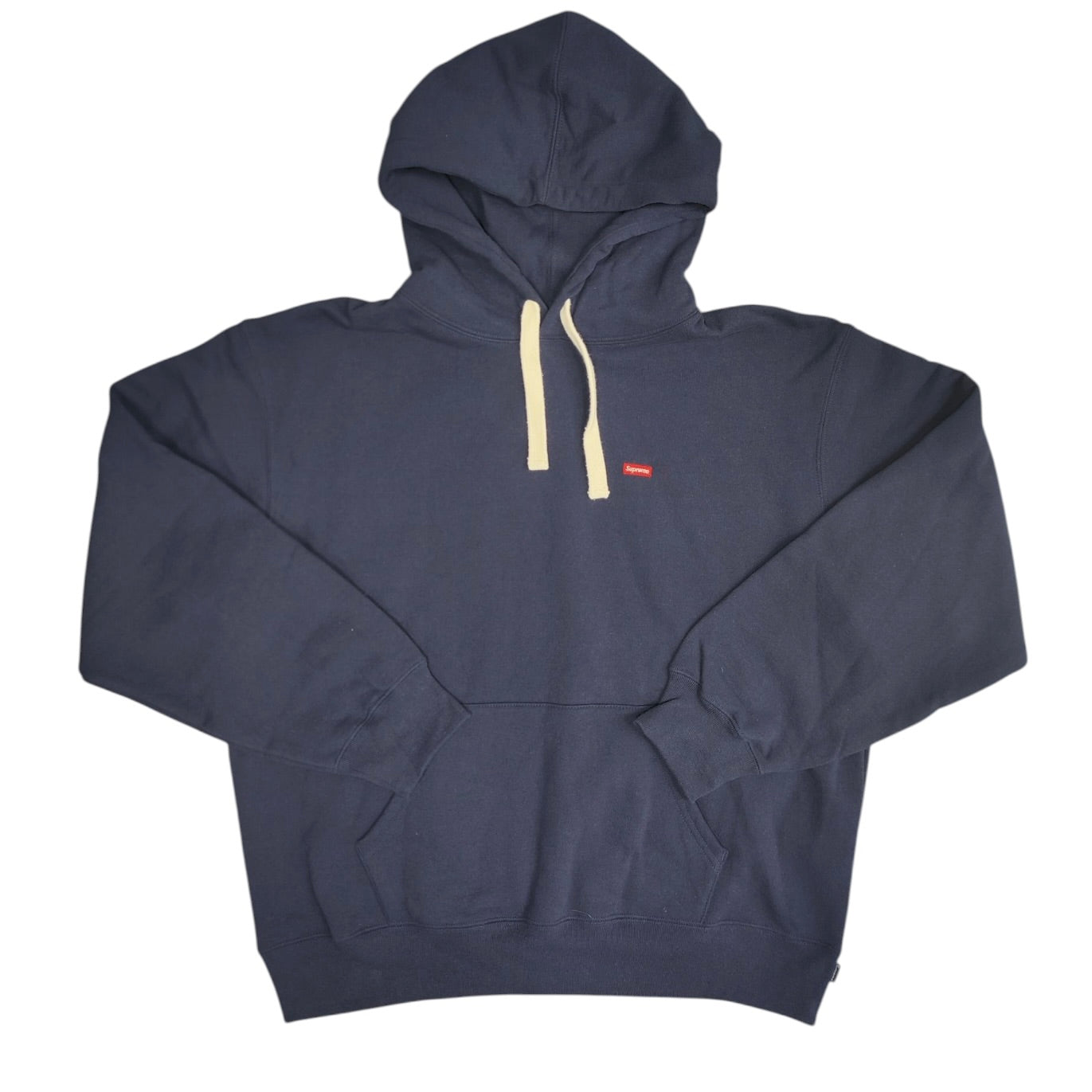 Supreme FW23 Small Box Drawcord Navy Hoodie