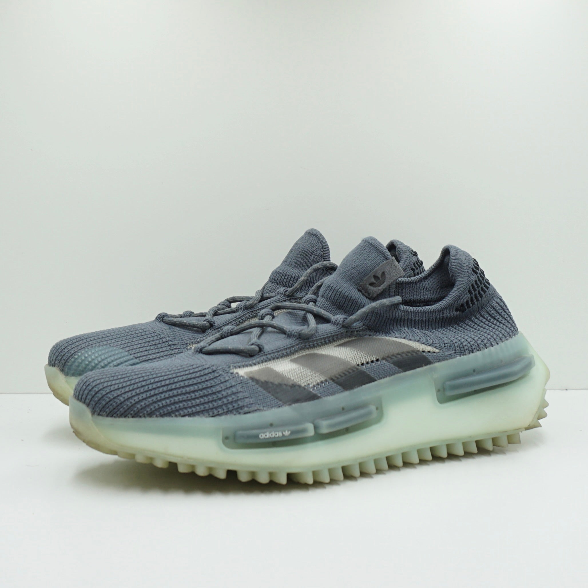 adidas gazelle silver green womens Adidas NMD S1 Grey Green Glow