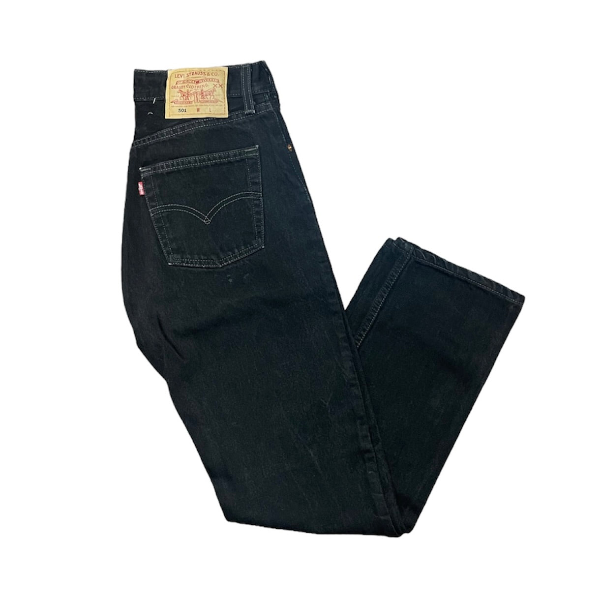 Vintage Levis 501 Black Jeans (W)