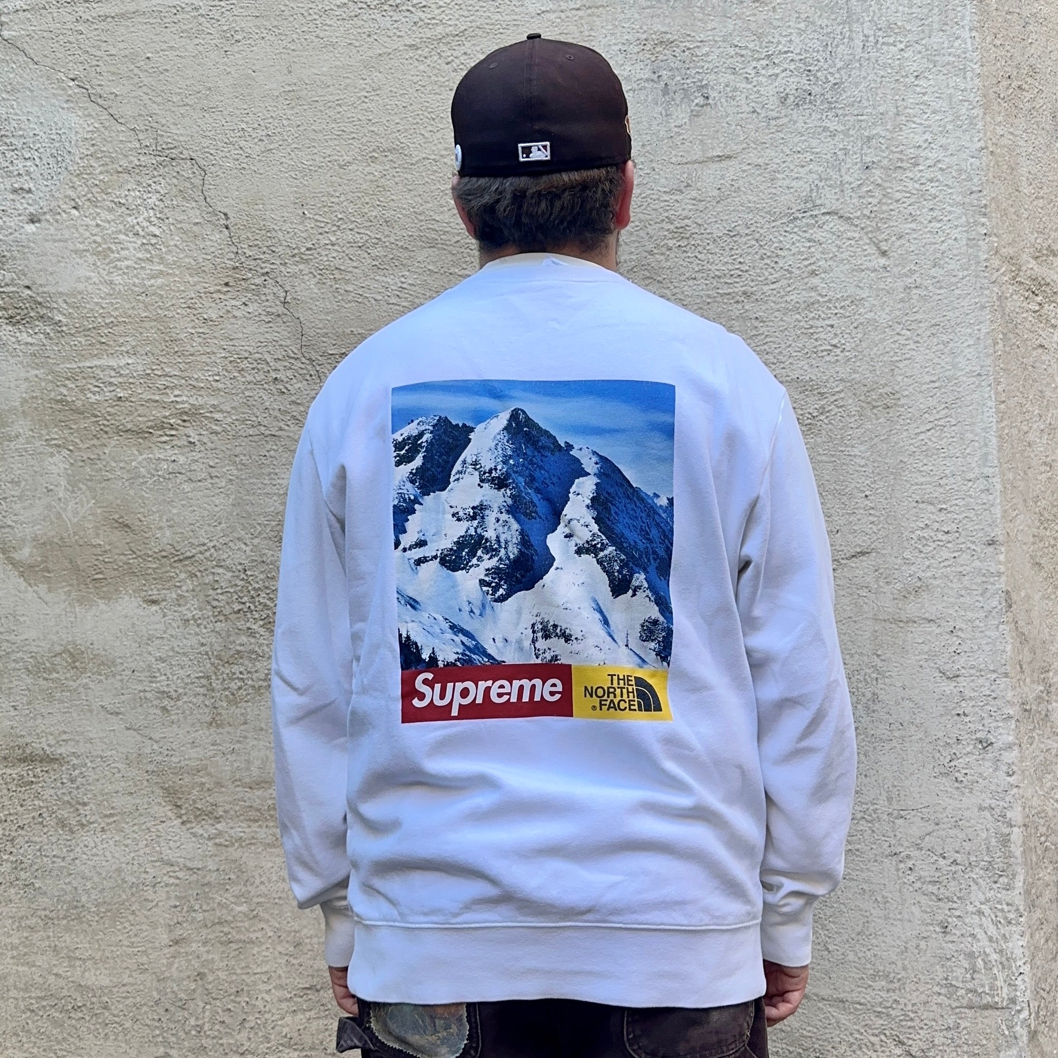 Supreme The North Face Mountain White Sweatshirt