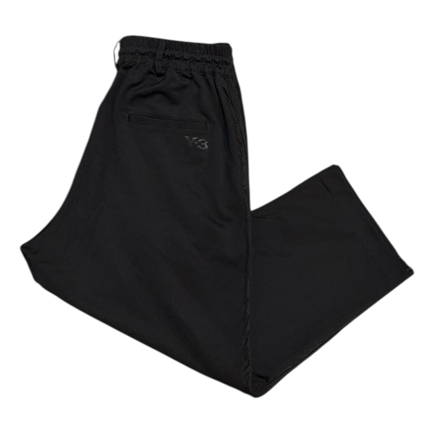 Adidas Y-3 Mesh Stripes Black Track Pants