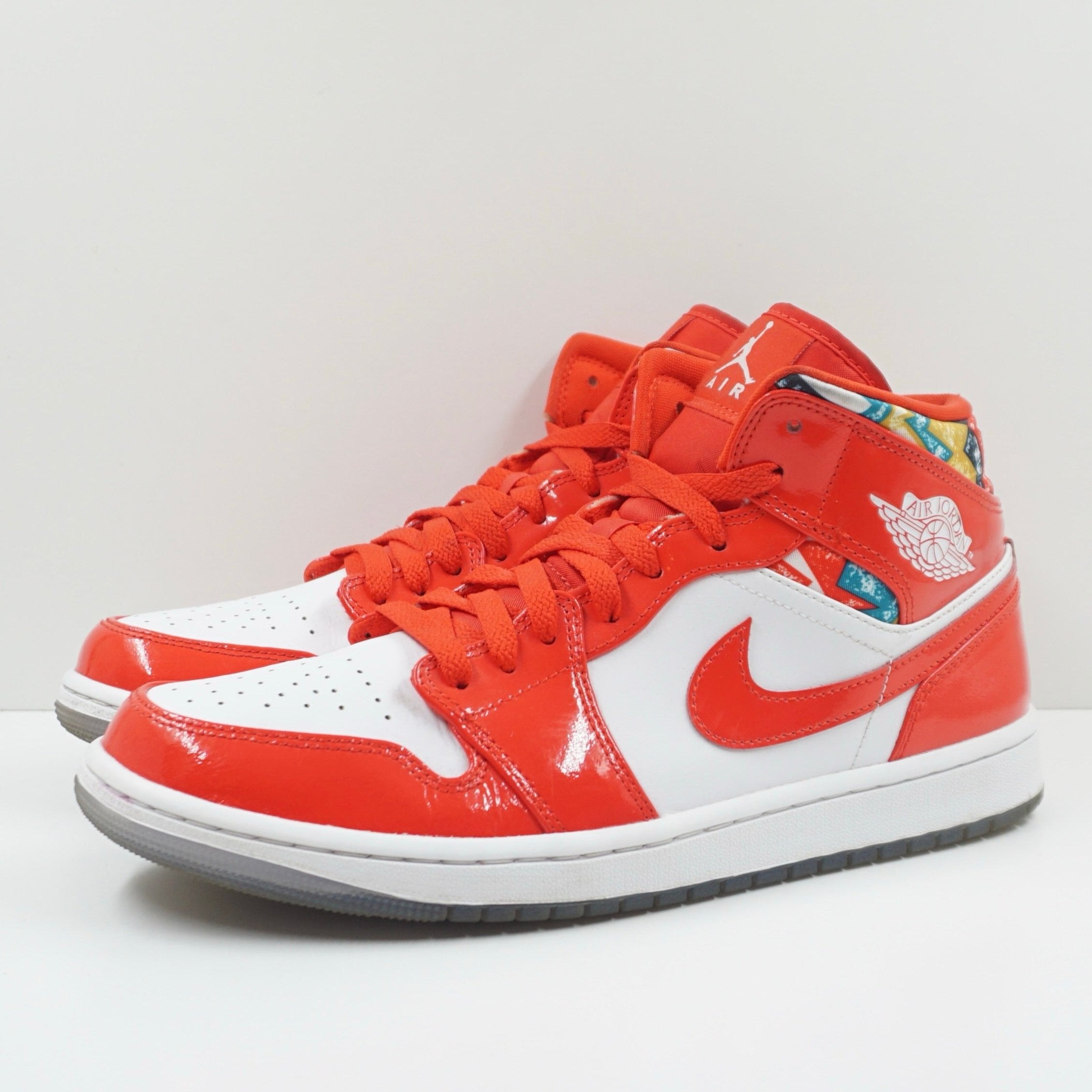 Jordan 1 Mid Barcelona Sweater Red Patent