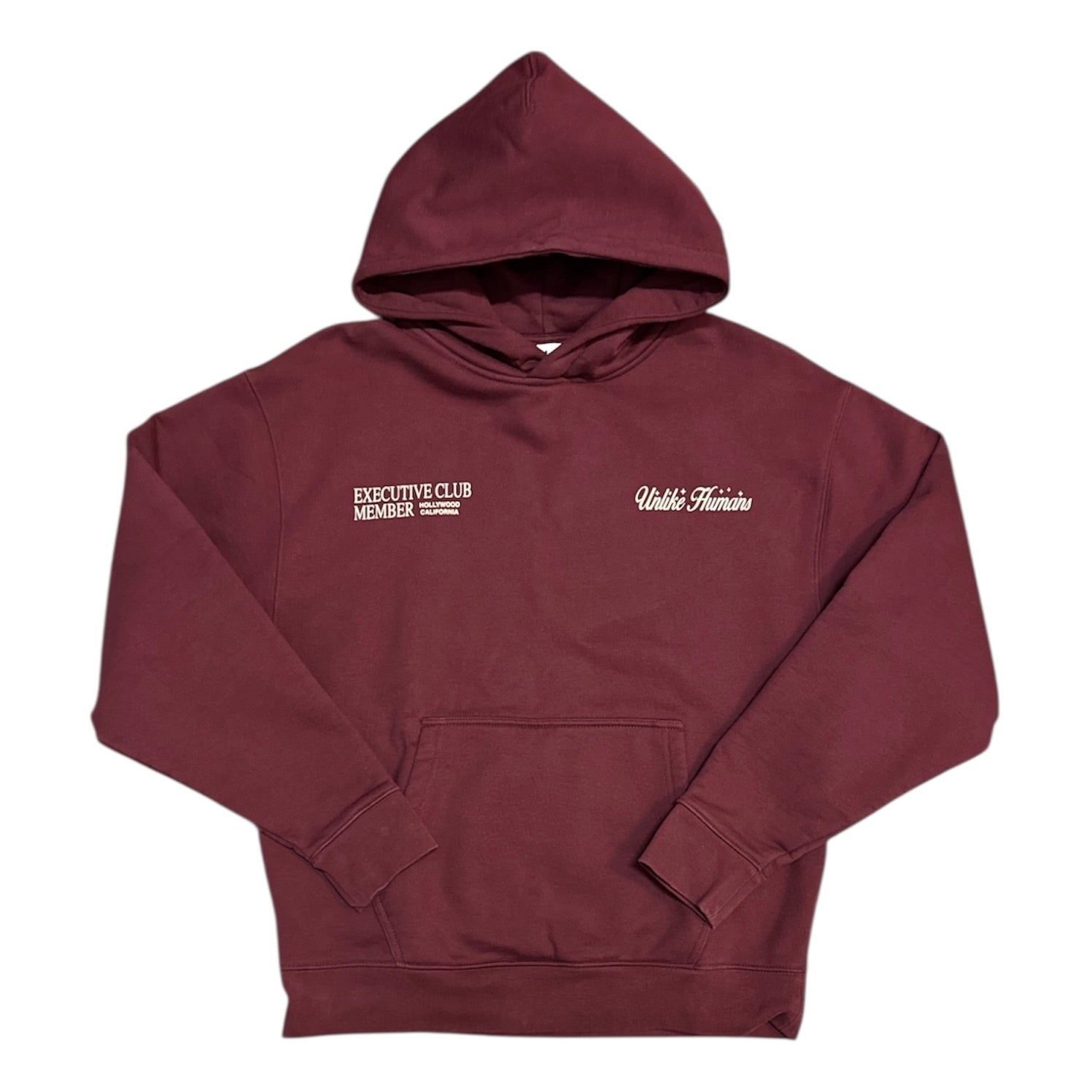 Unlike Humans Executive Club Bordeaux Hoodie