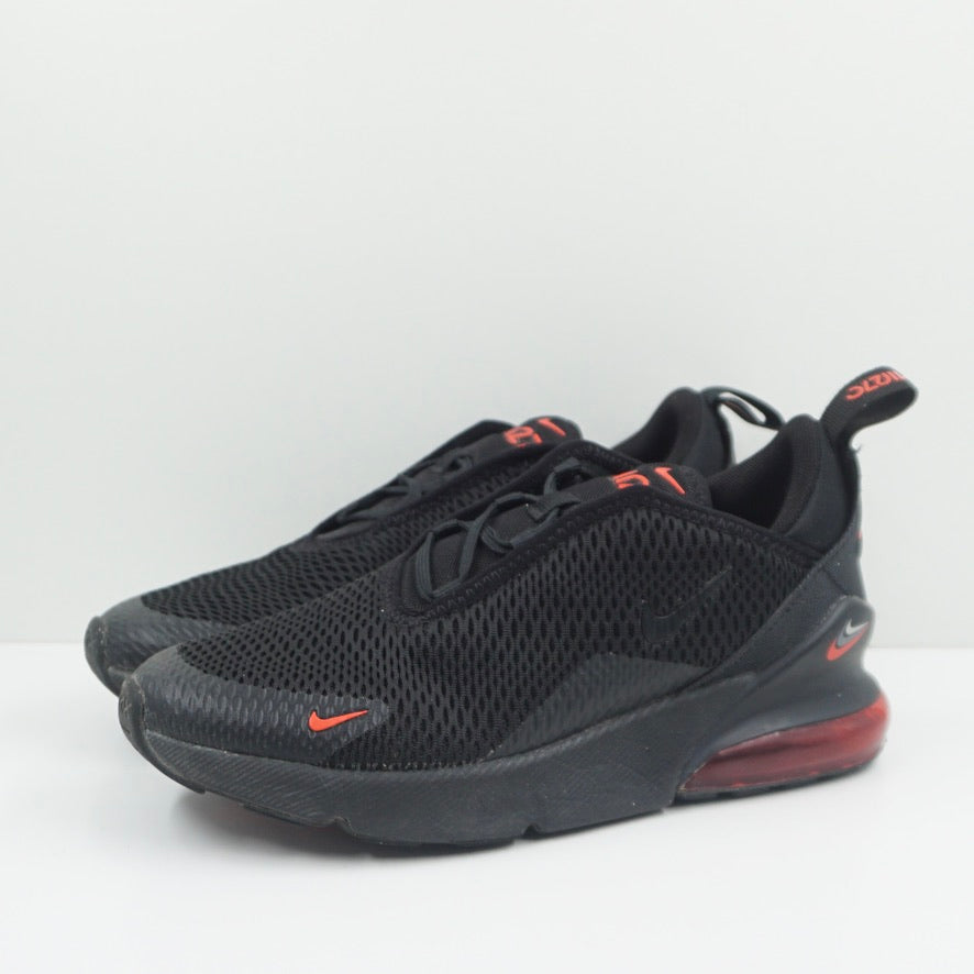 Nike Air Max 270 Multi-Swoosh Black Habanero Red (GS)