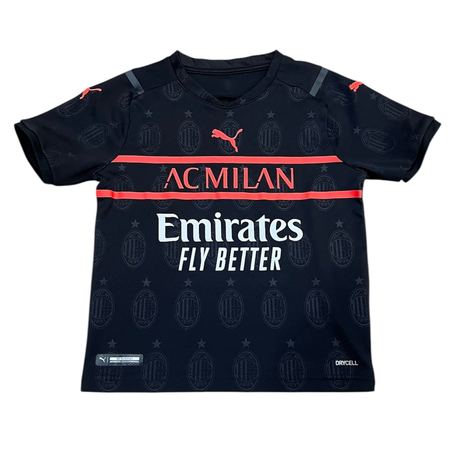 Puma AC Milan Third 2021/2022 Black Football Jersey (Youth)