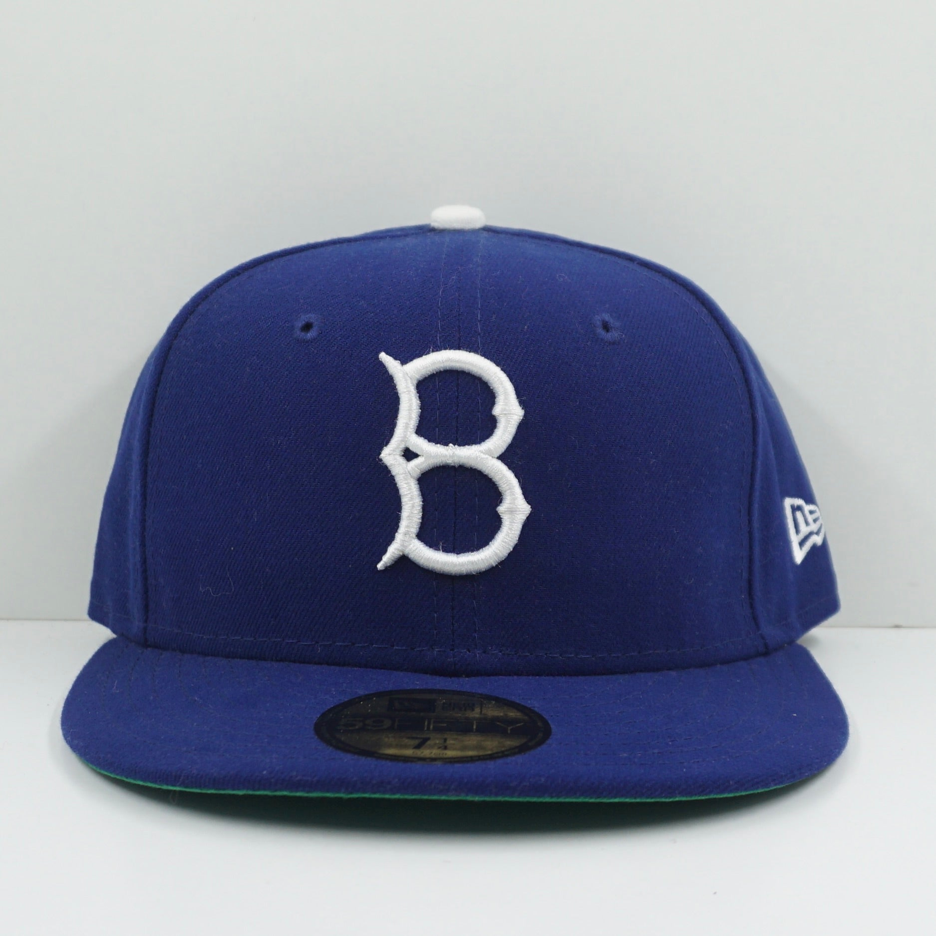 New Era Cooperstown Brooklyn Dodgers Blue White Fitted Cap
