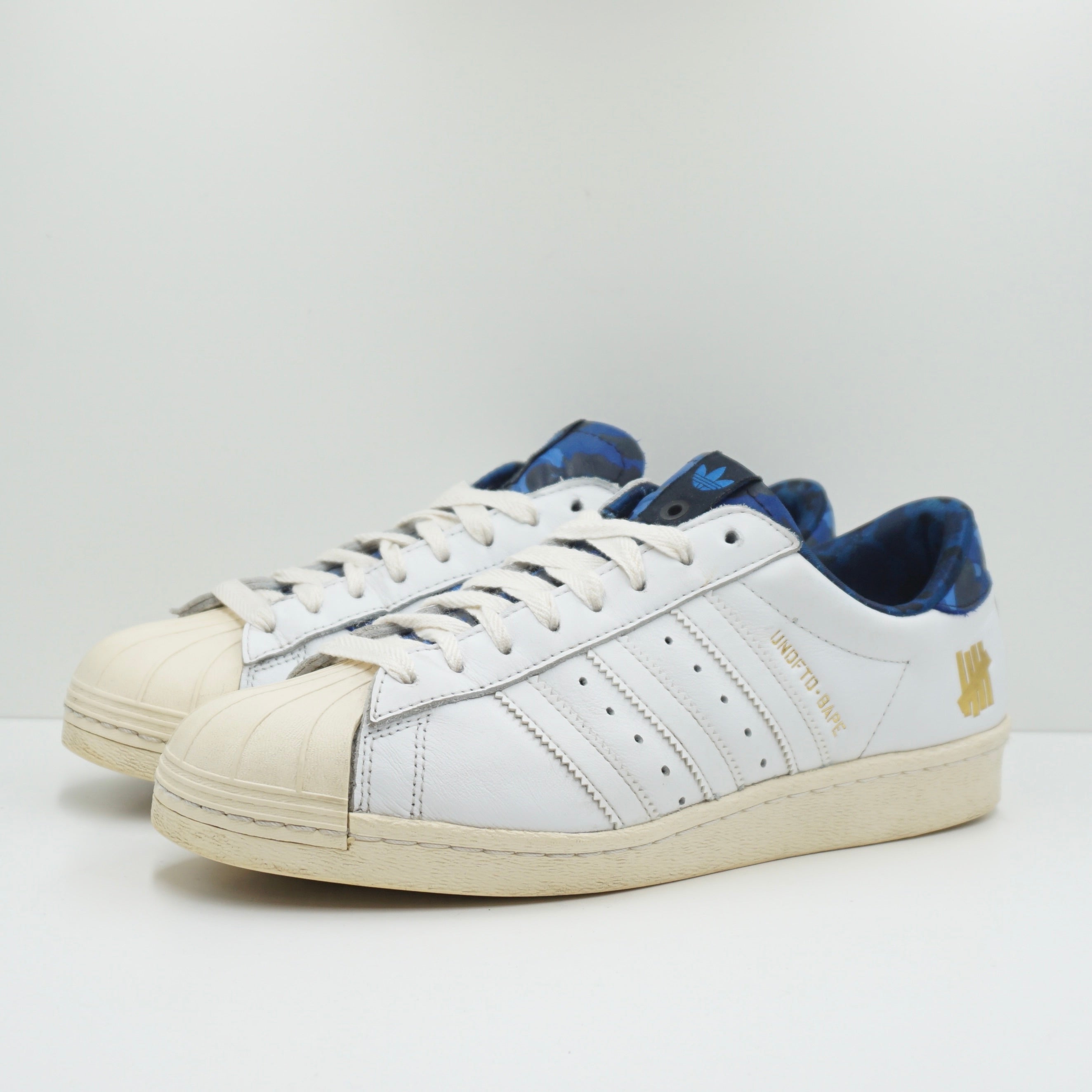 Adidas Superstar 80s Undefeated Bape White Adidas Superstar 80s Undefeated Bape White