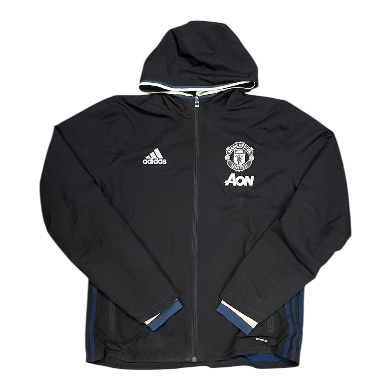 Adidas Manchester United 2016/2017 Black Football Track Top