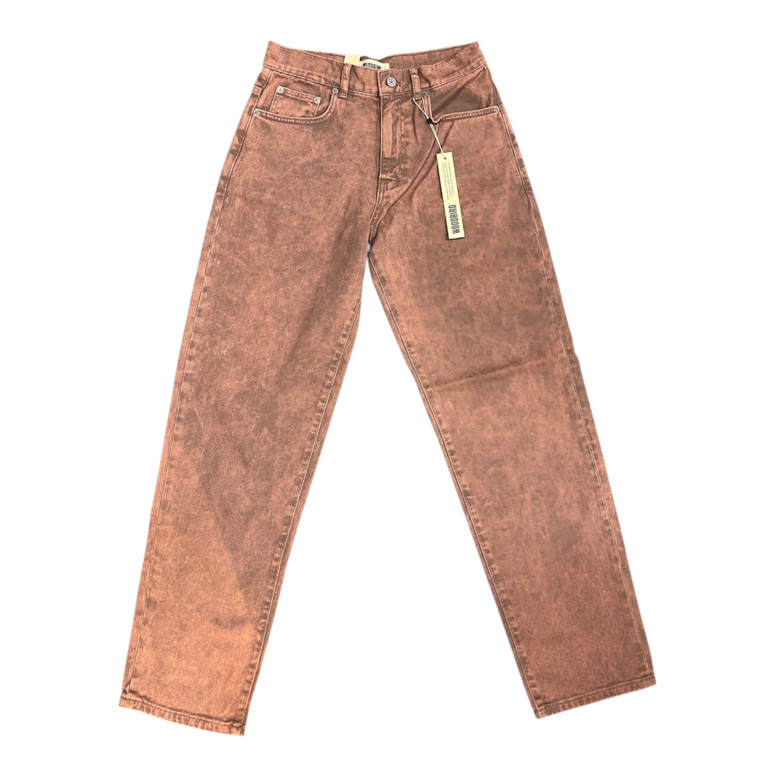 Woodbird Loose Tapered Fit Pink Denim Pants