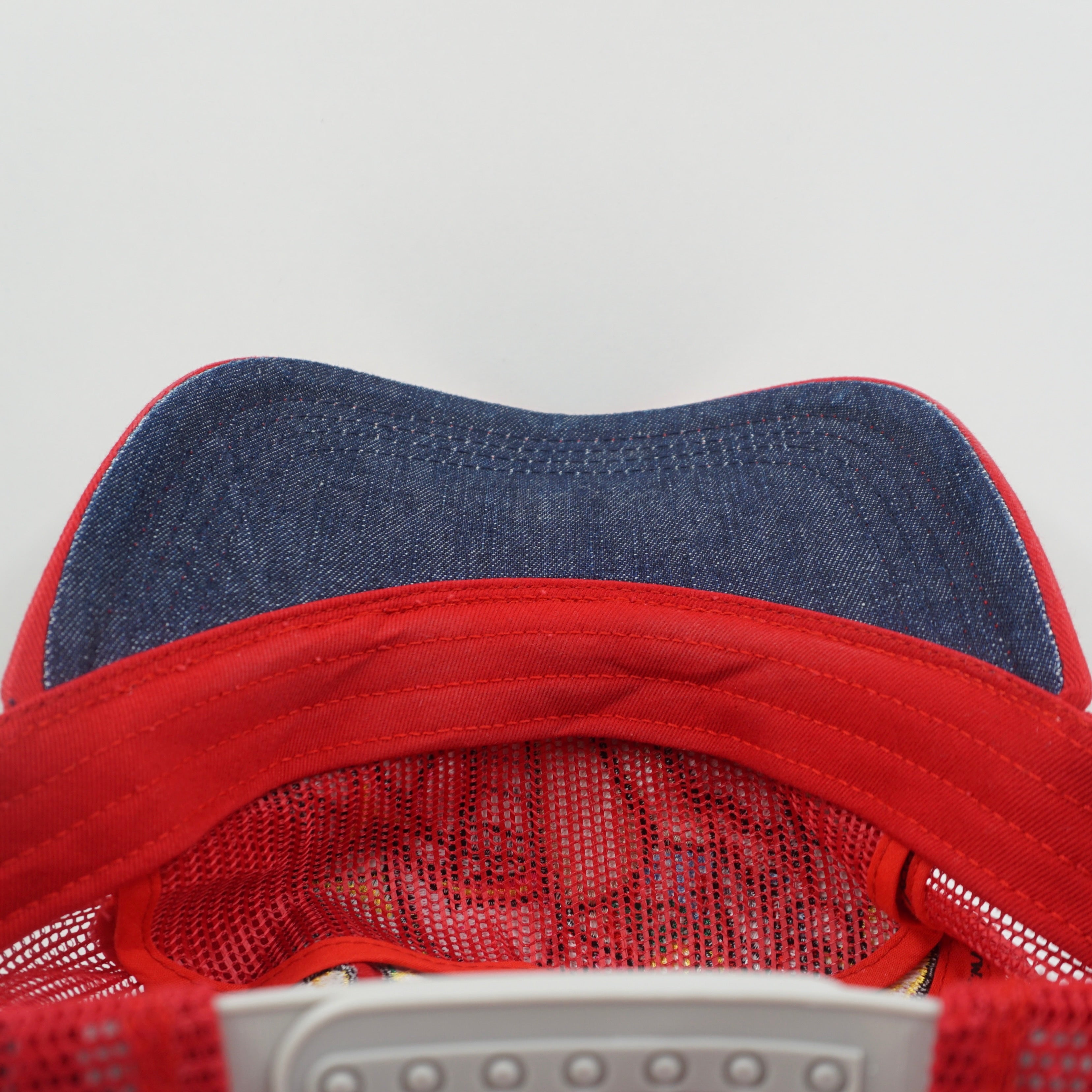 Vintage Ed Hardy Red Trucker Snapback Cap