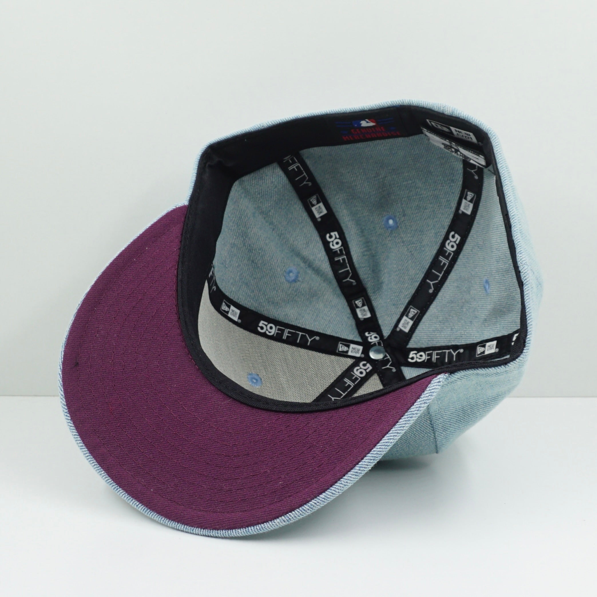 New Era San Fransisco Giants Blue Denim Fitted Cap