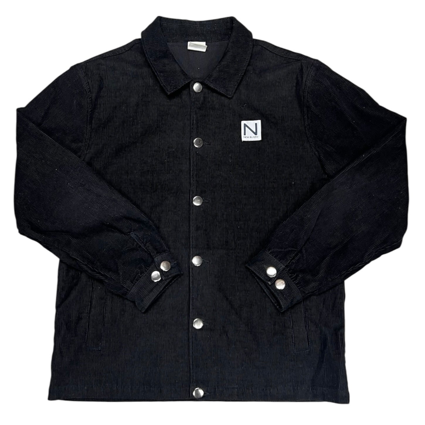 New Black Black Corduroy Overshirt Jacket