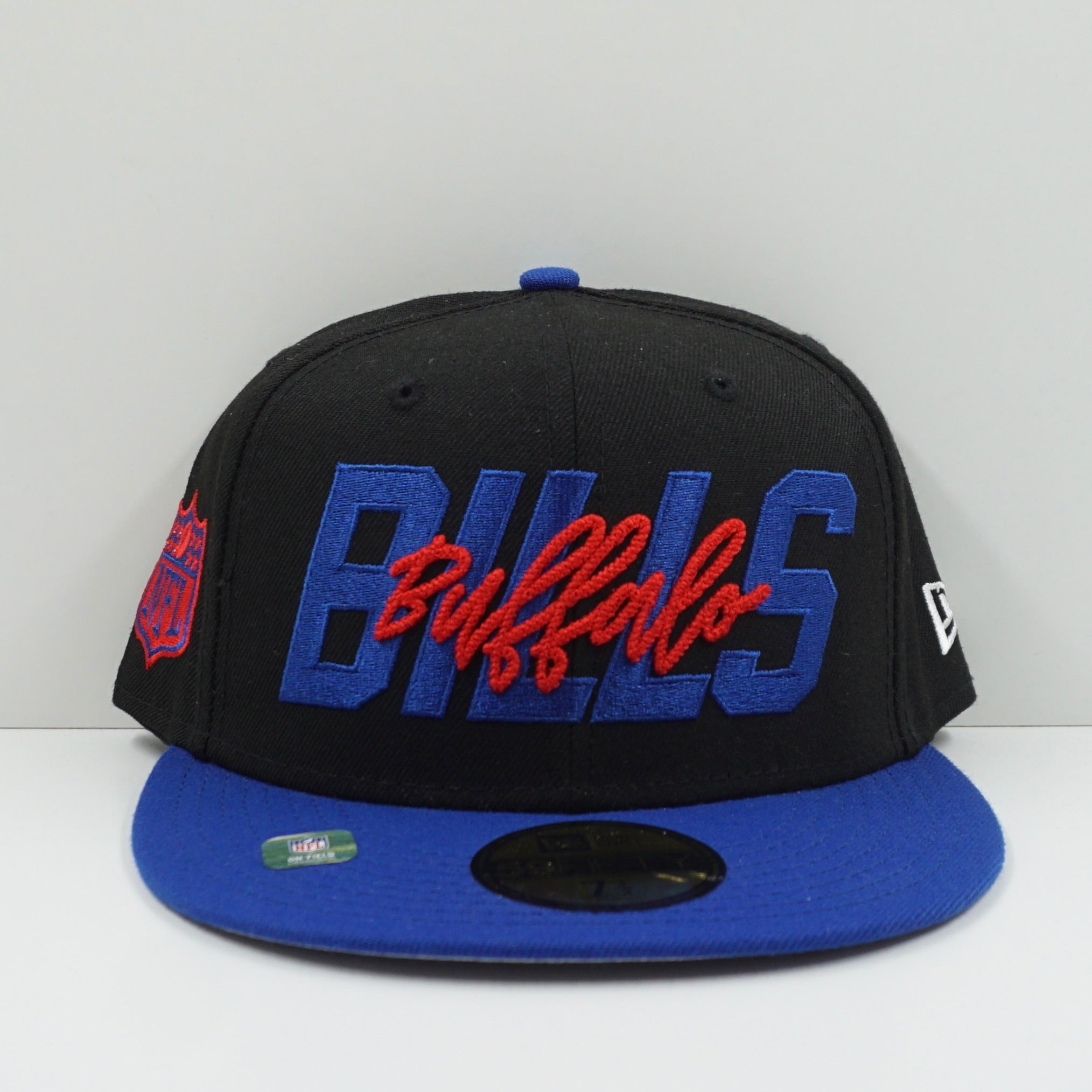 New Era Buffalo Bills Black/Blue Fitted Cap Used